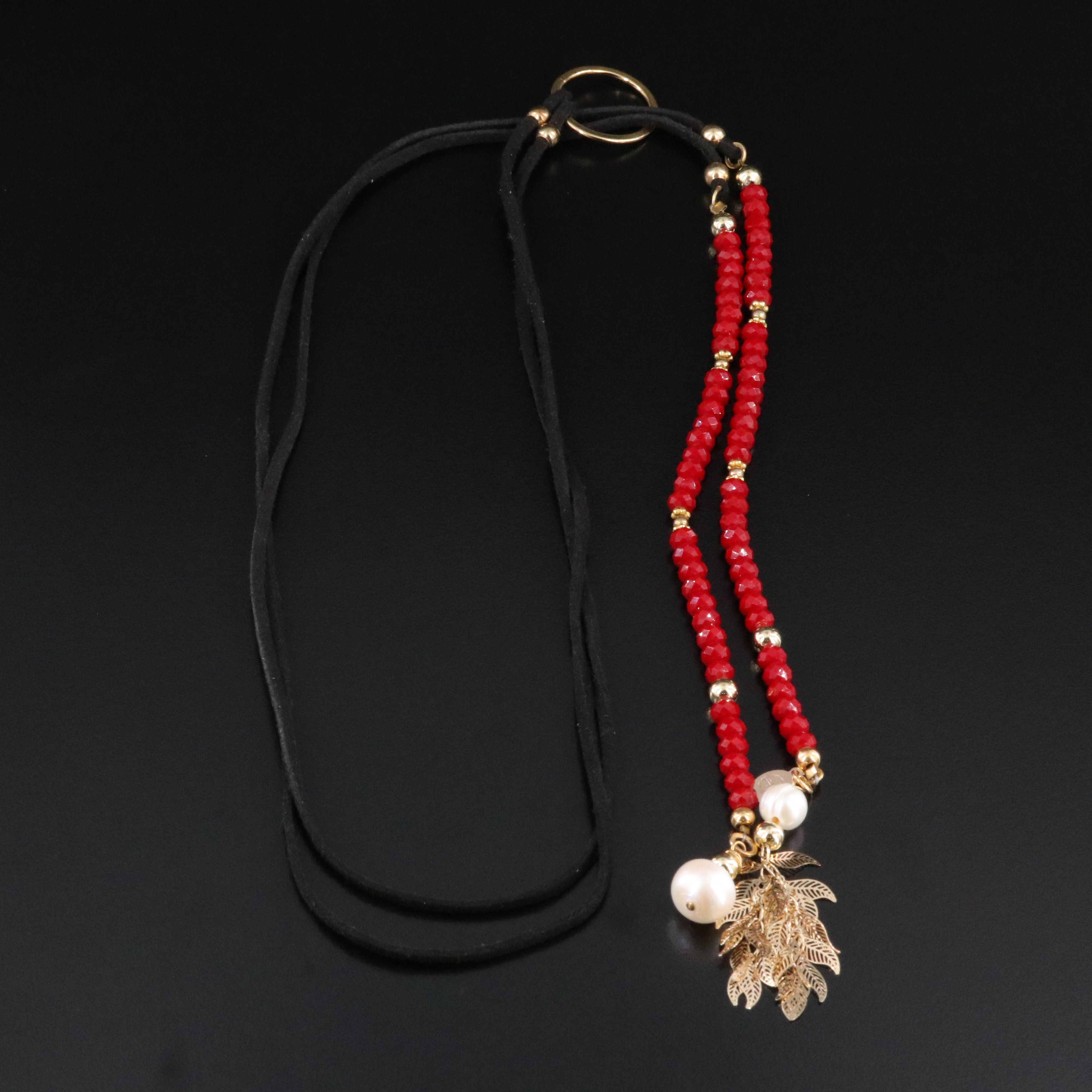 Convertible Pearl and Glass Necklace