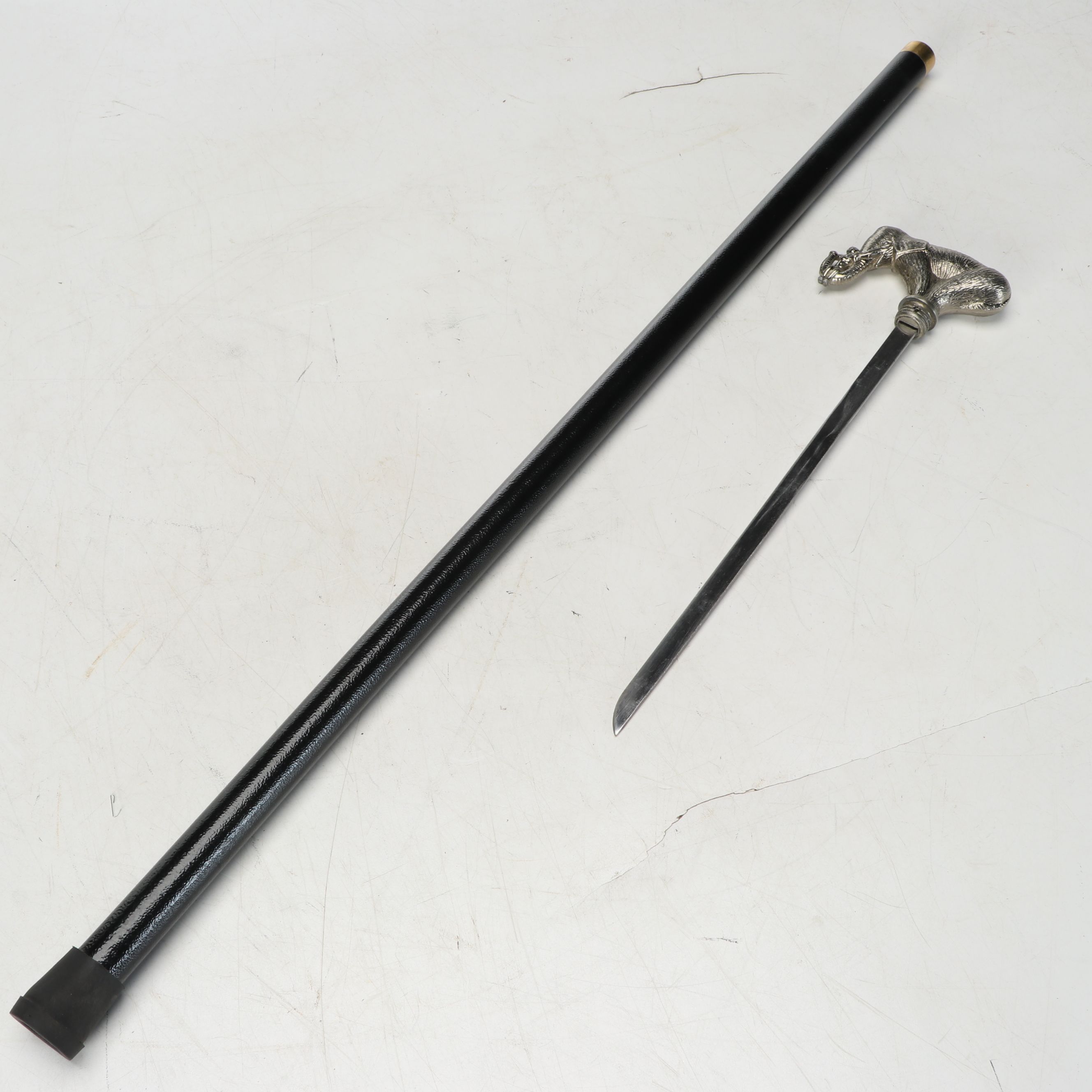 Elephant Handle Sword Cane
