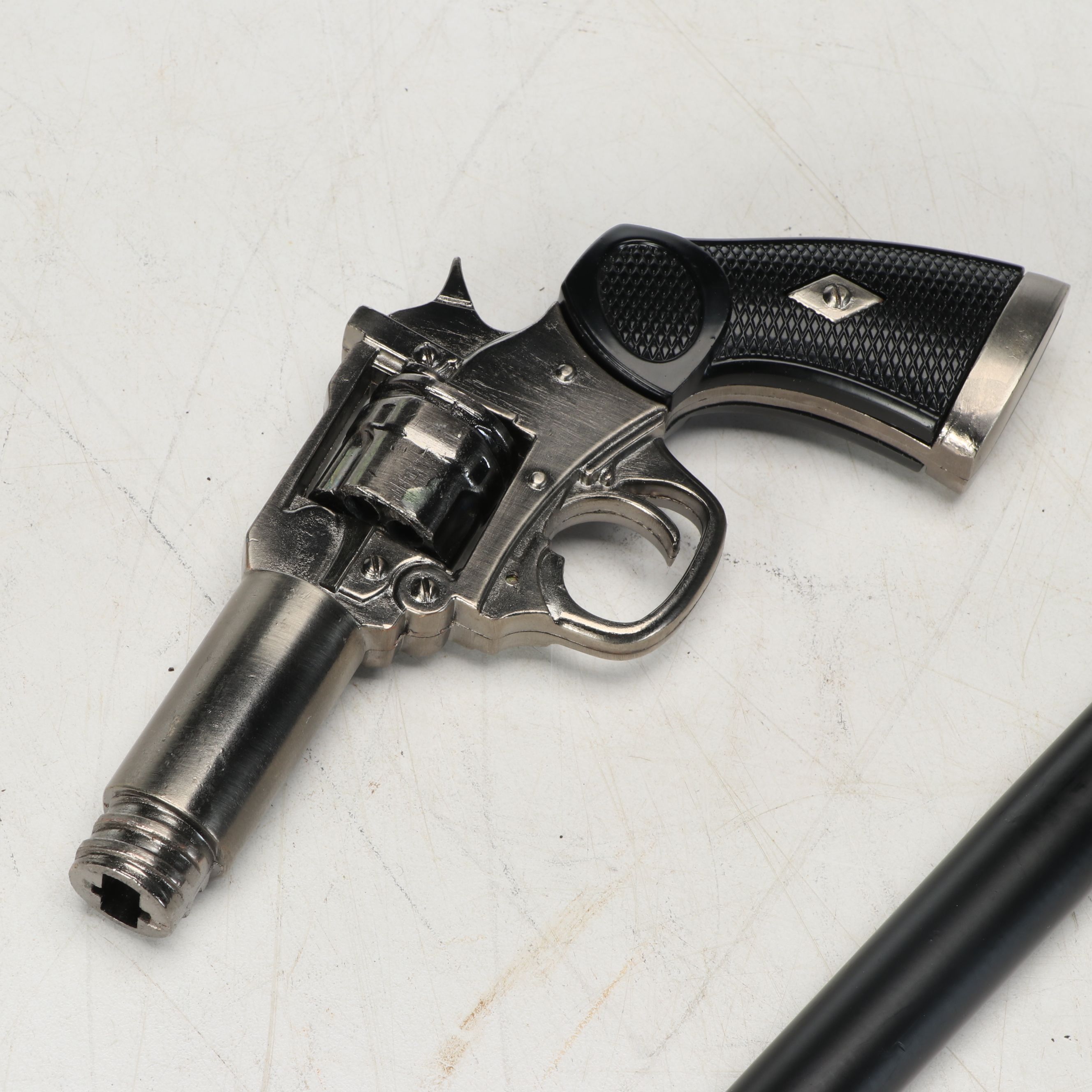 Revolver Pistol Handle Sword Cane