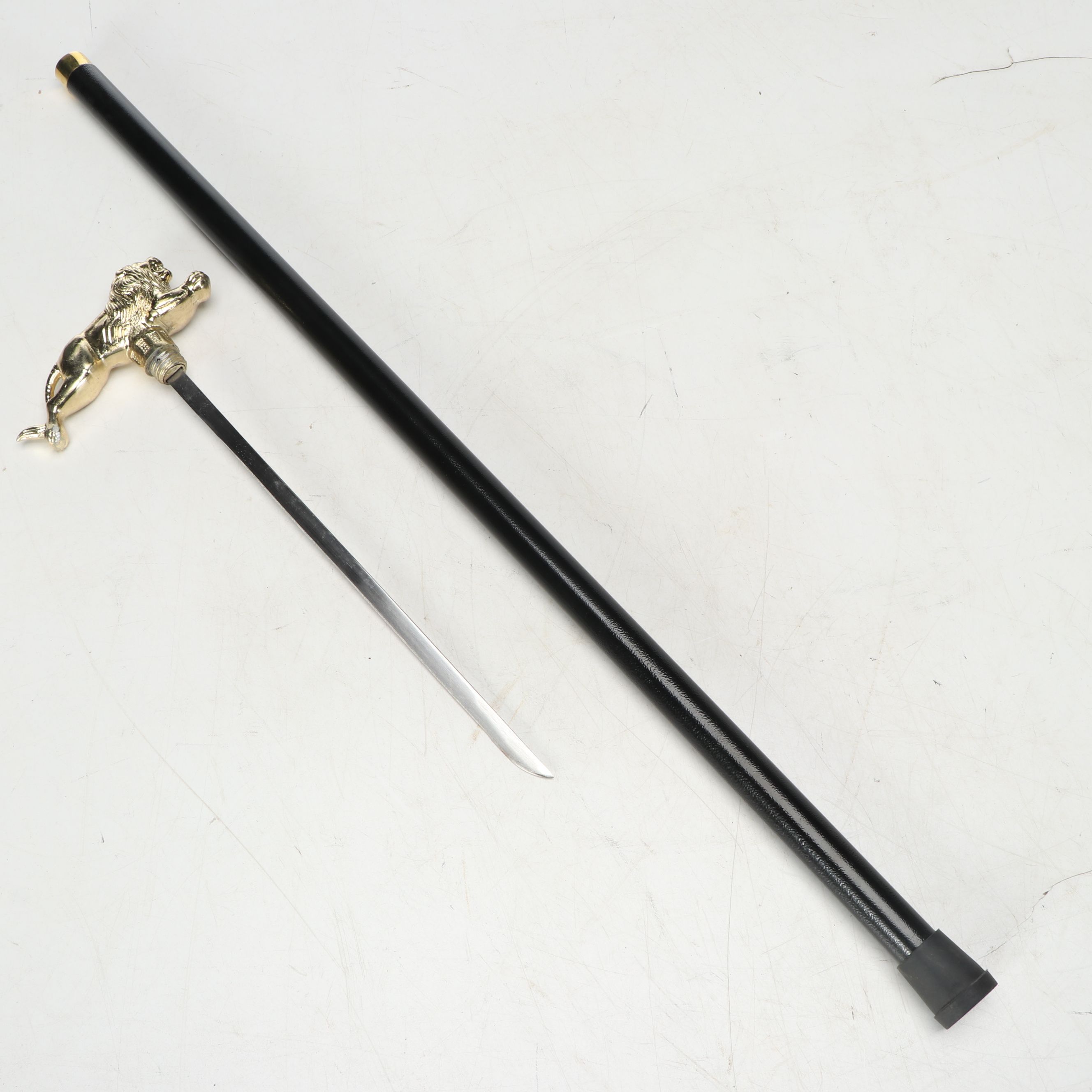 Leaping Lion Handle Sword Cane