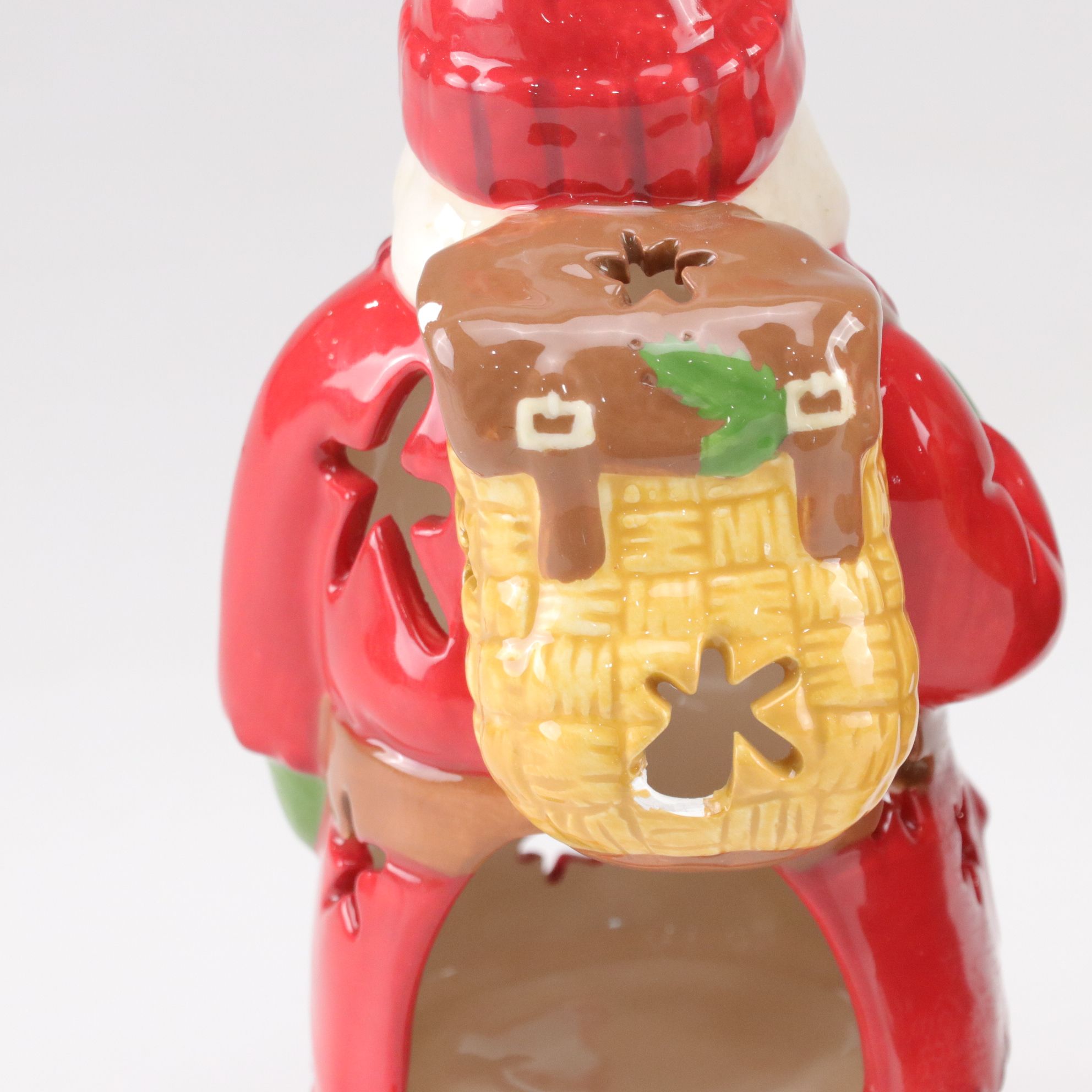 Fitz & Floyd Florentine Christmas Pitcher and Santa Tealight Candle Holders