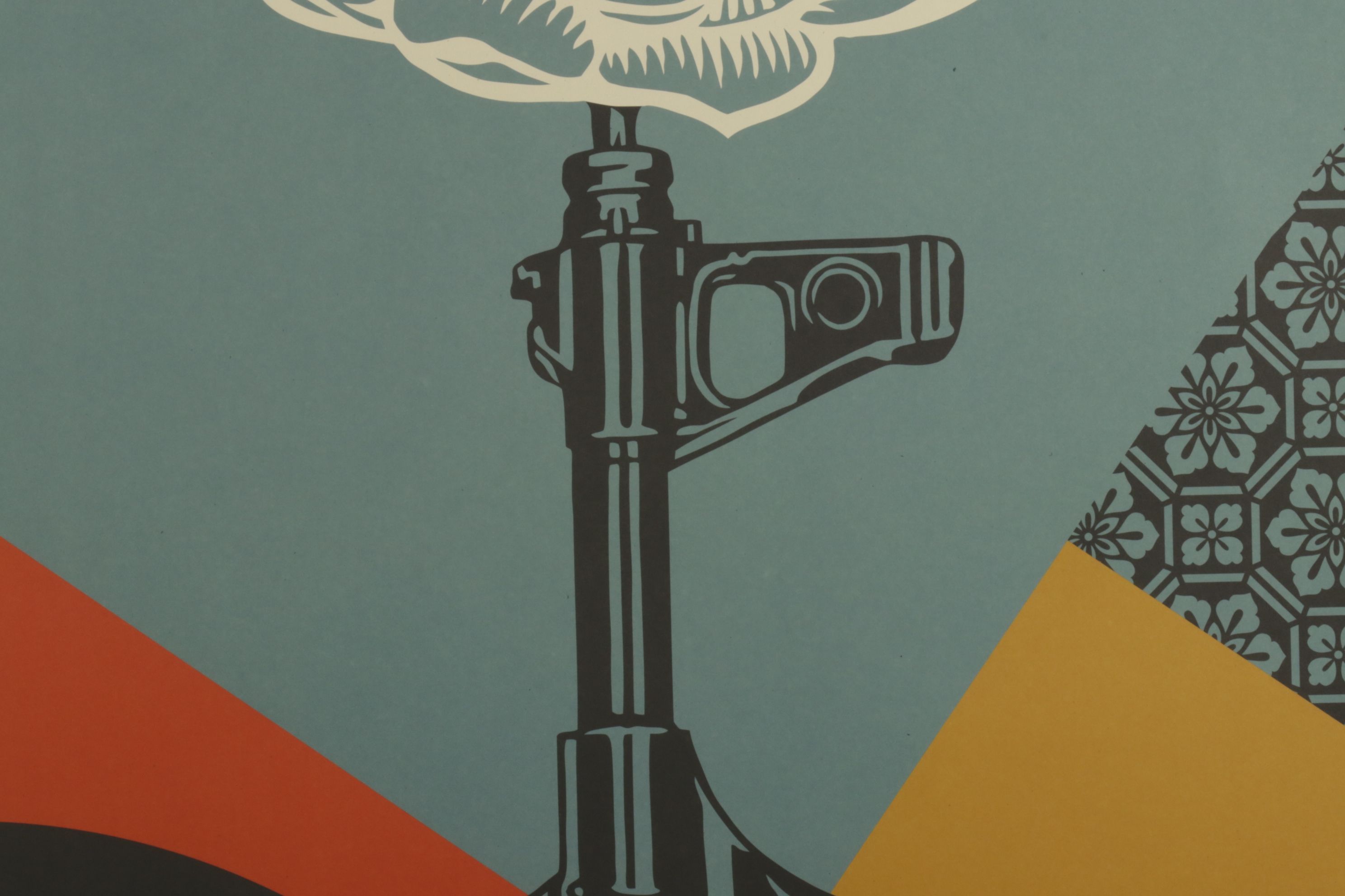 Shepard Fairey Offset Lithograph "AK-47 Lotus," 2026