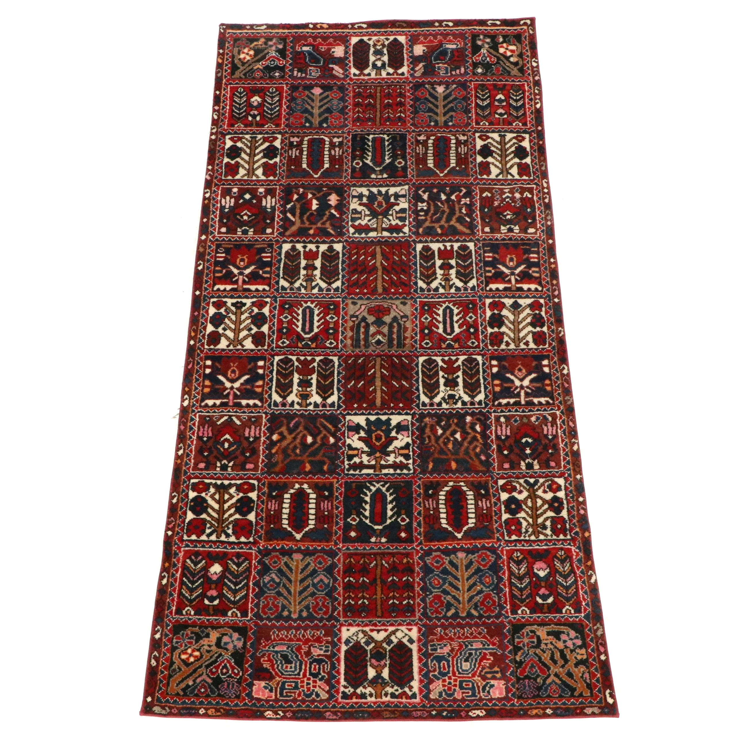 3'9 x 8'5 Hand-Knotted Persian Bakhtiari Area Rug