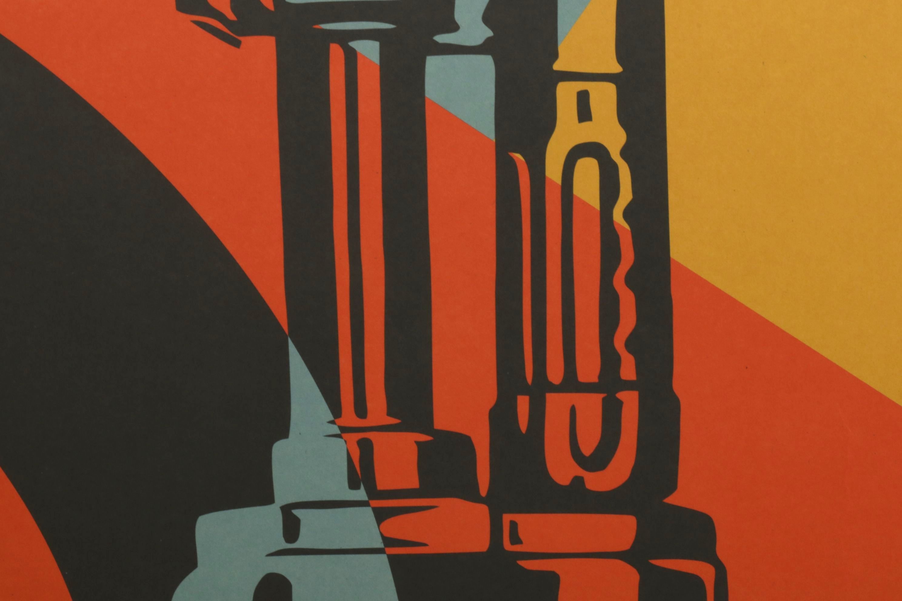 Shepard Fairey Offset Lithograph "AK-47 Lotus," 2026