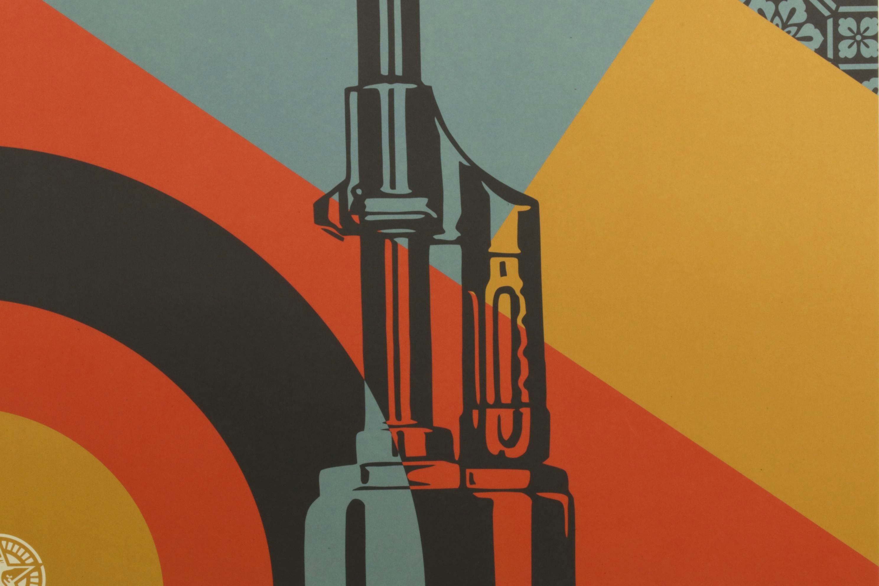 Shepard Fairey Offset Lithograph "AK-47 Lotus," 2026