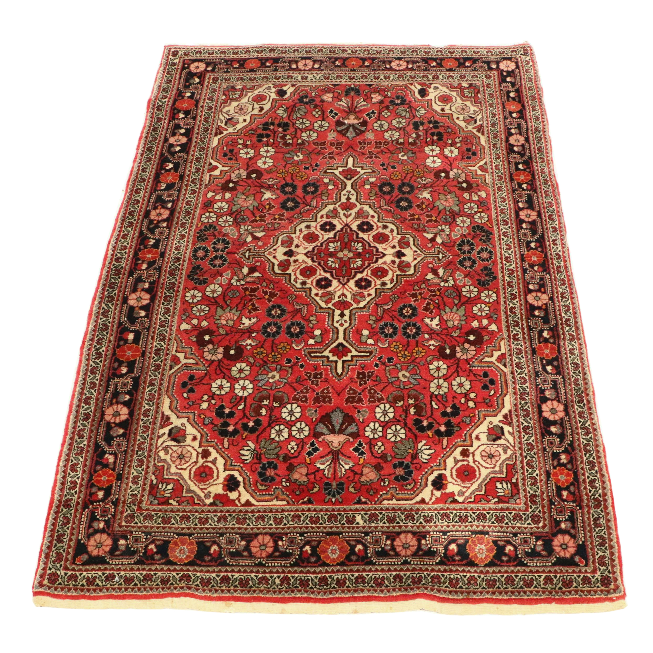 3'4 x 5'1 Hand-Knotted Persian Malayer Area Rug