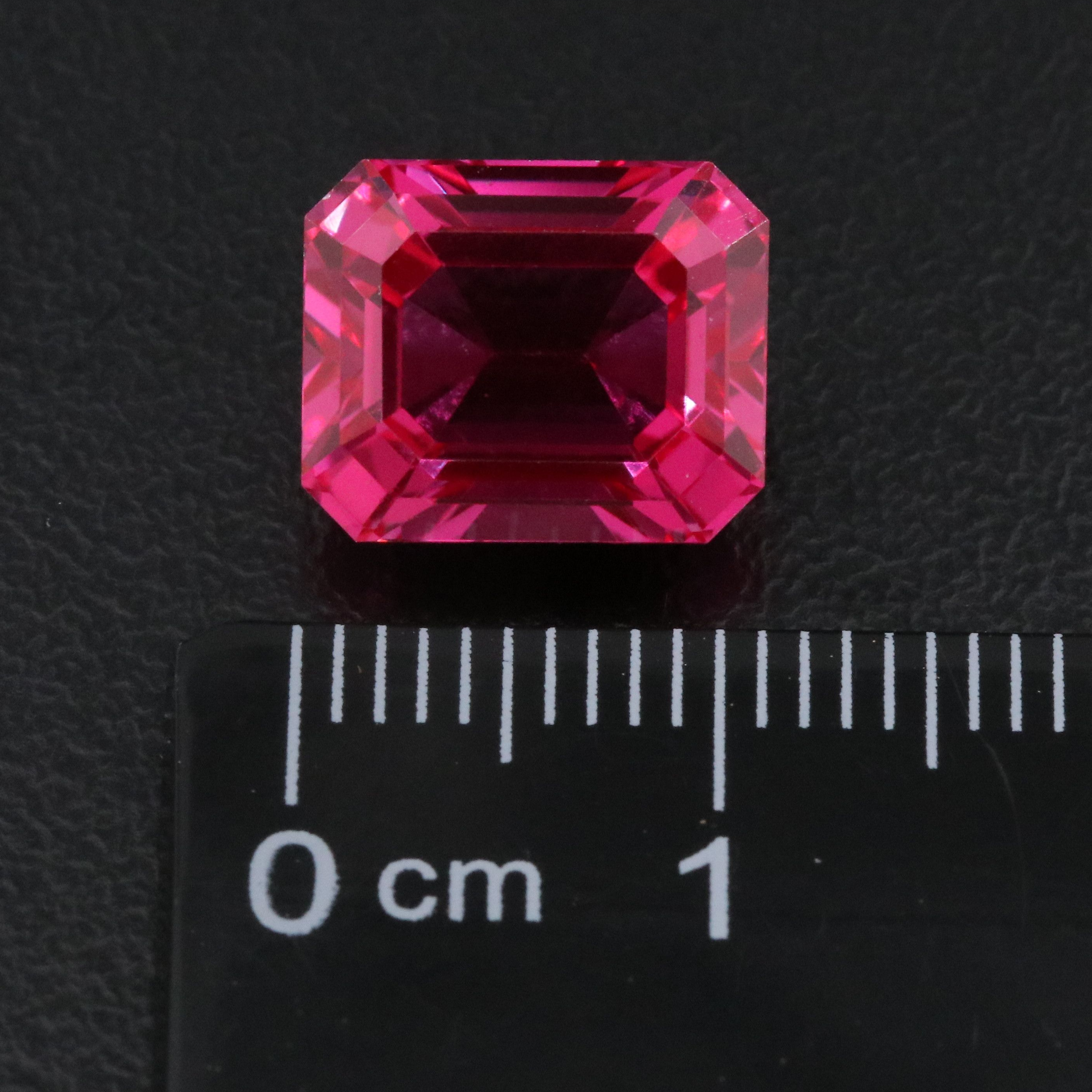 Loose 6.86 CT Lab Grown Ruby