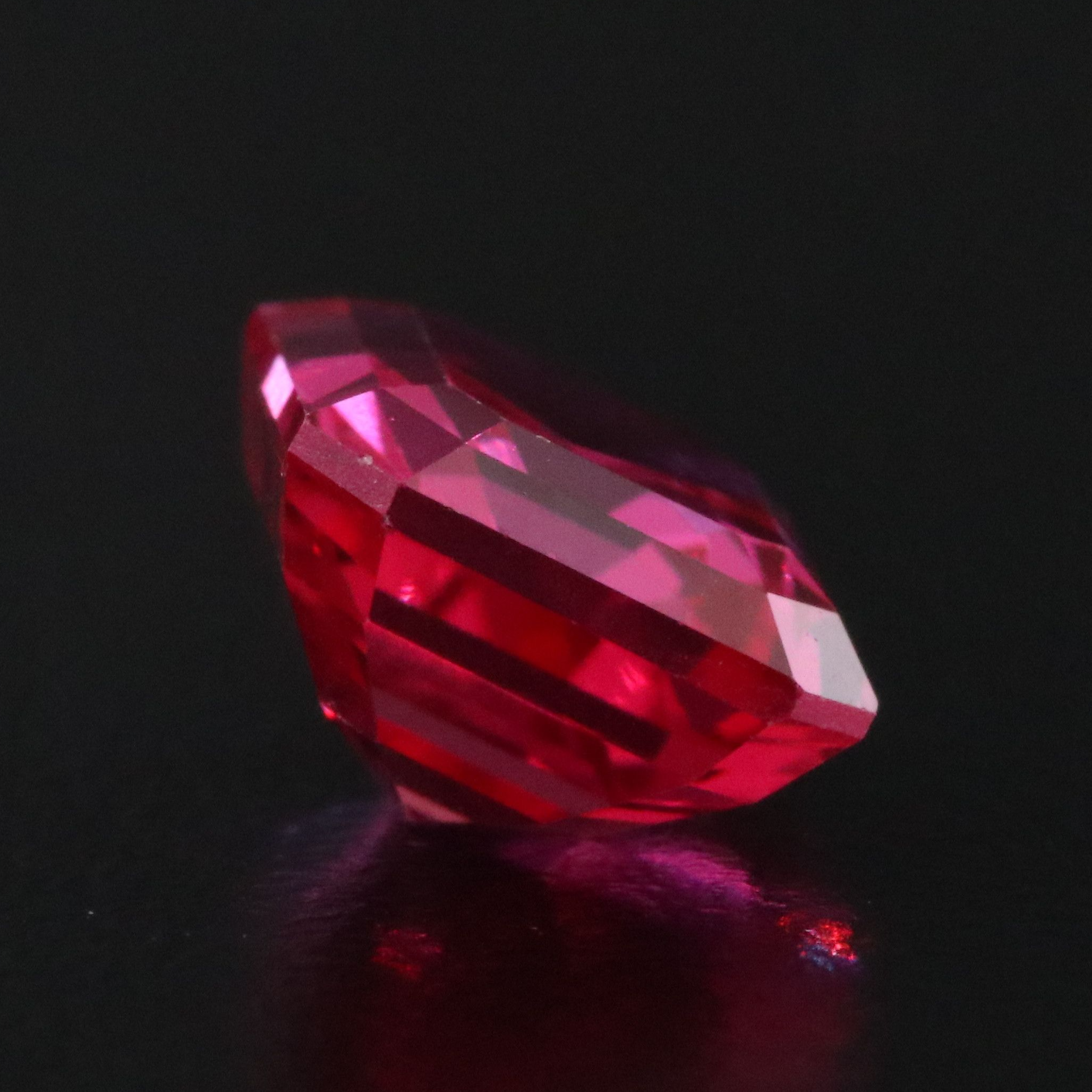 Loose 6.86 CT Lab Grown Ruby