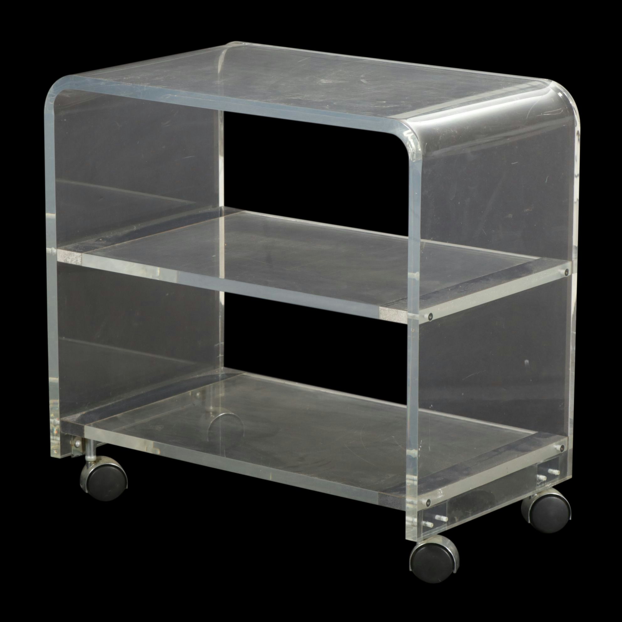 Modernist Acrylic Bar Cart