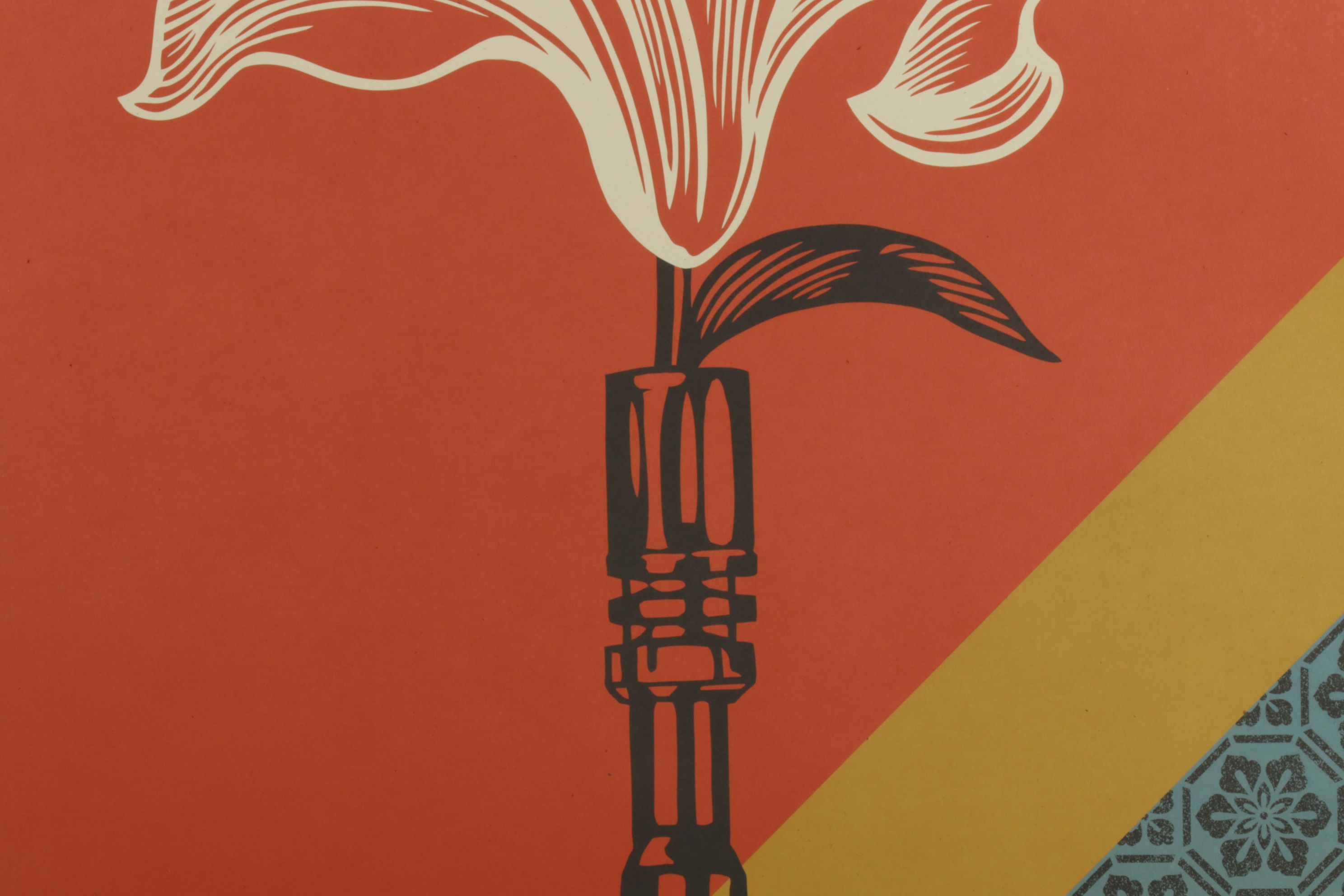 Shepard Fairey Offset Lithograph "AR-15 Lily", 2026