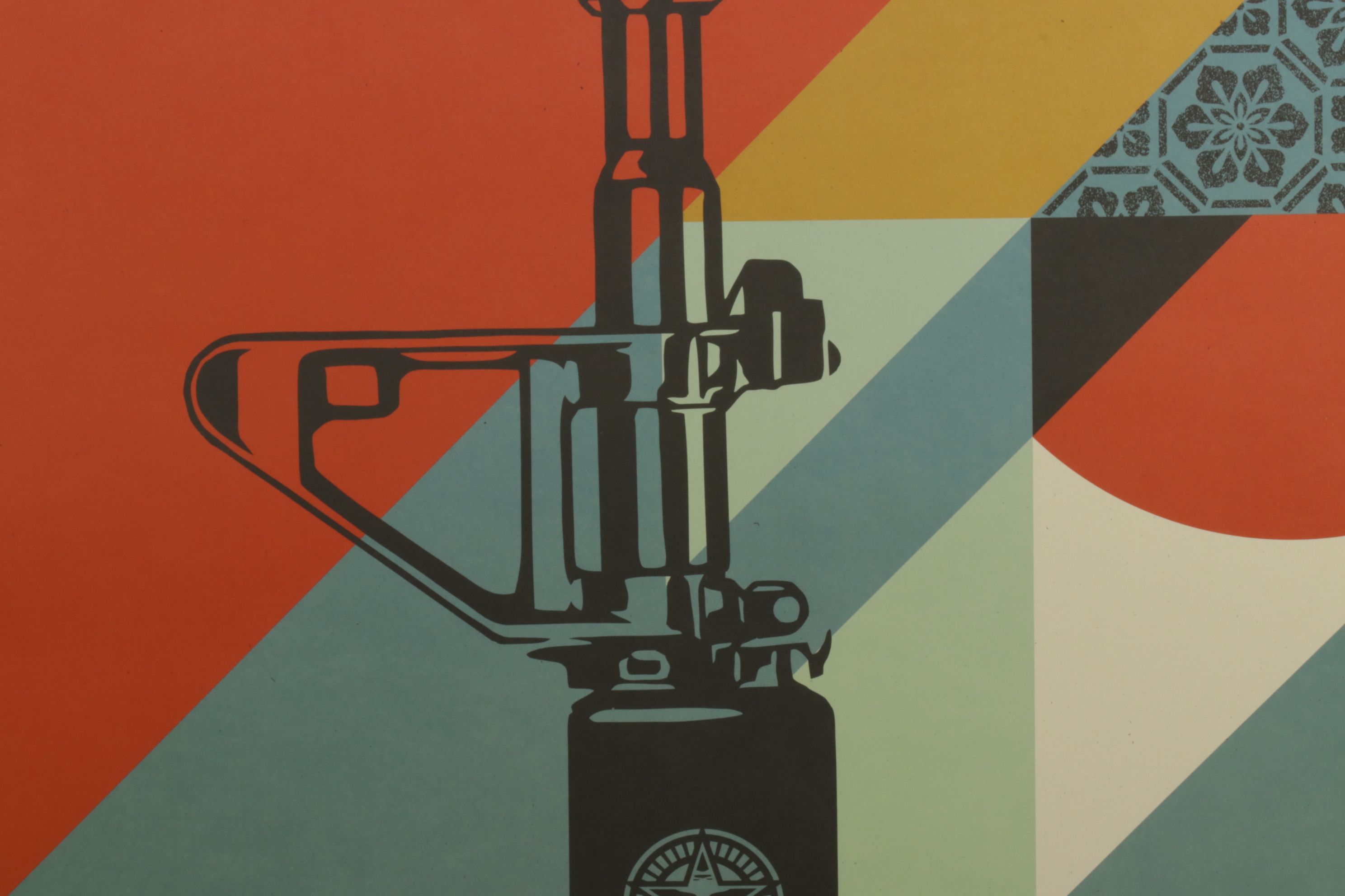 Shepard Fairey Offset Lithograph "AR-15 Lily", 2026