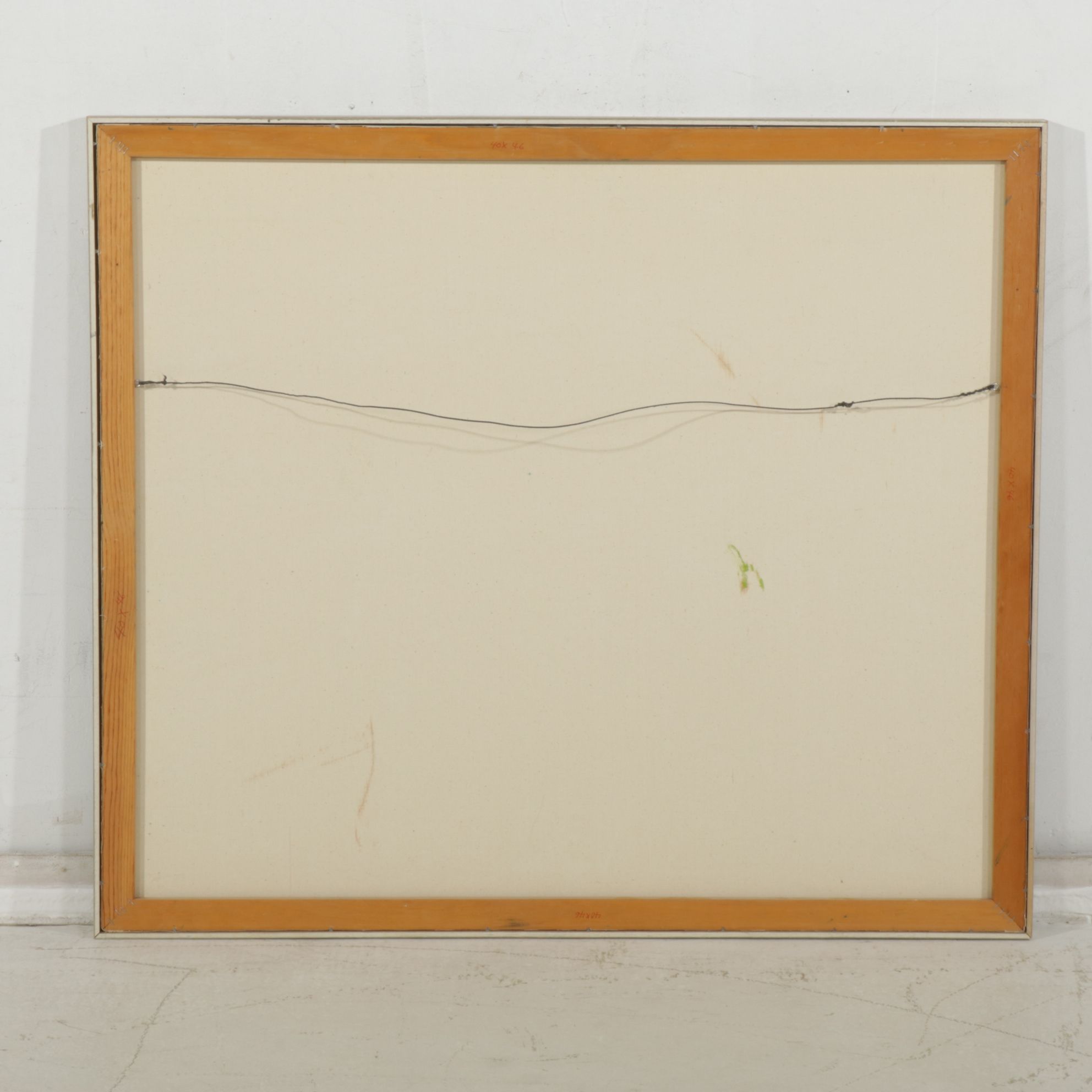 Roy Wolfe Abstract Oil Painting of Mountain Range Landscape, Late 20th Century