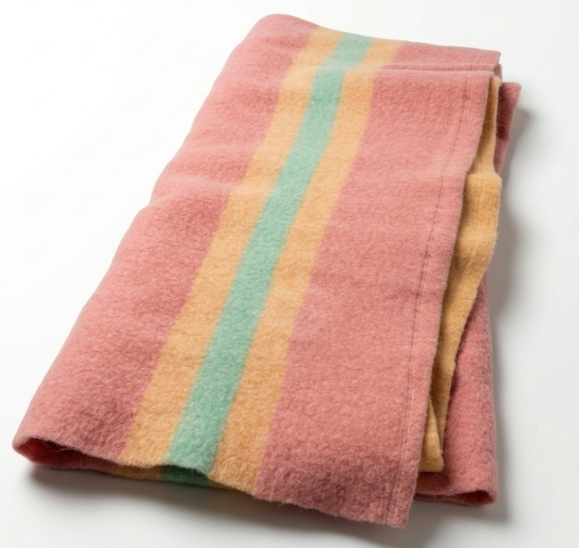 Ayer's Striped Wool Throw Blanket