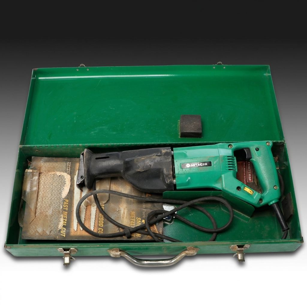 Hitachi Power Tools Corded Reciprocating Saw with Vintage Case
