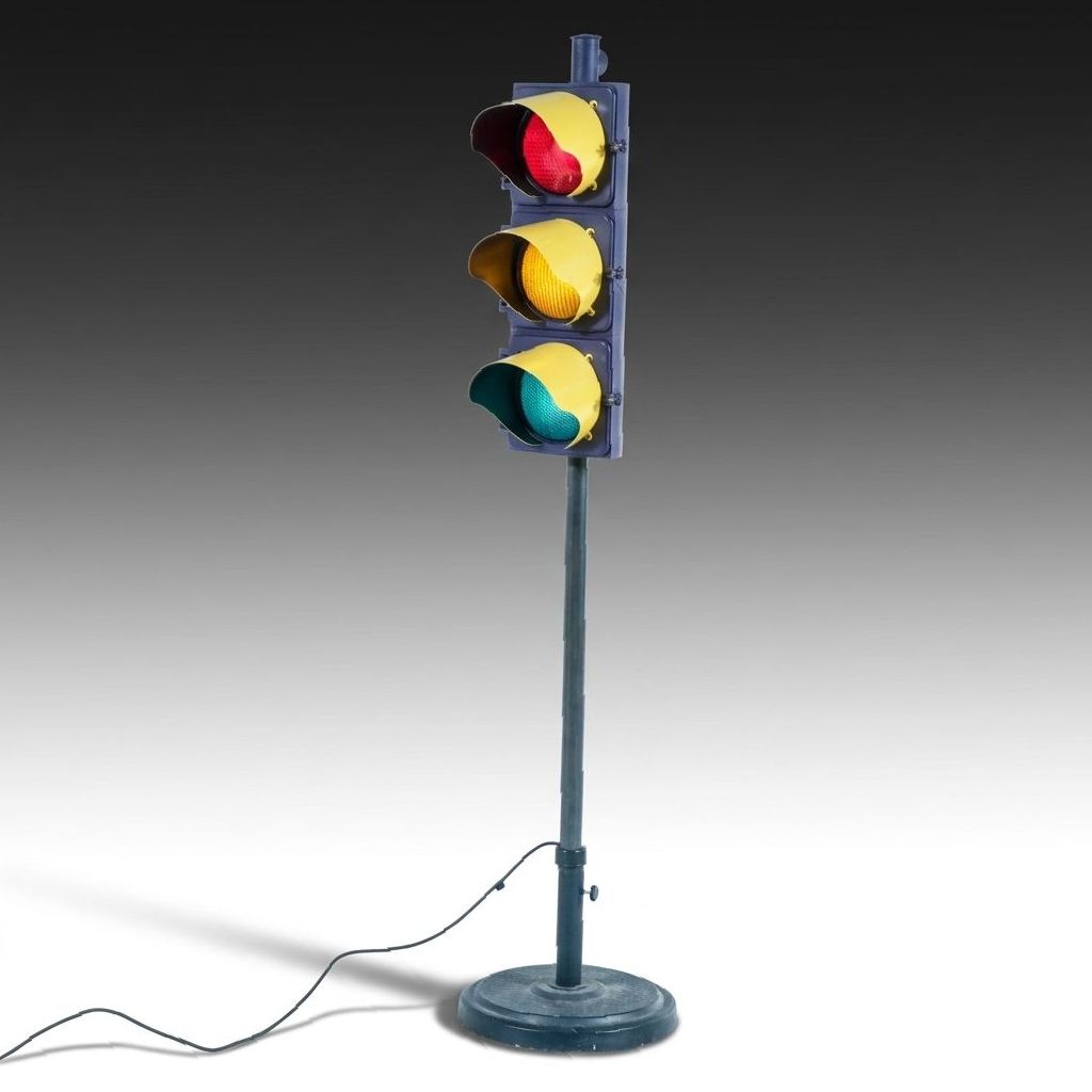 84" Eagle Signal Traffic Light Floor Lamp