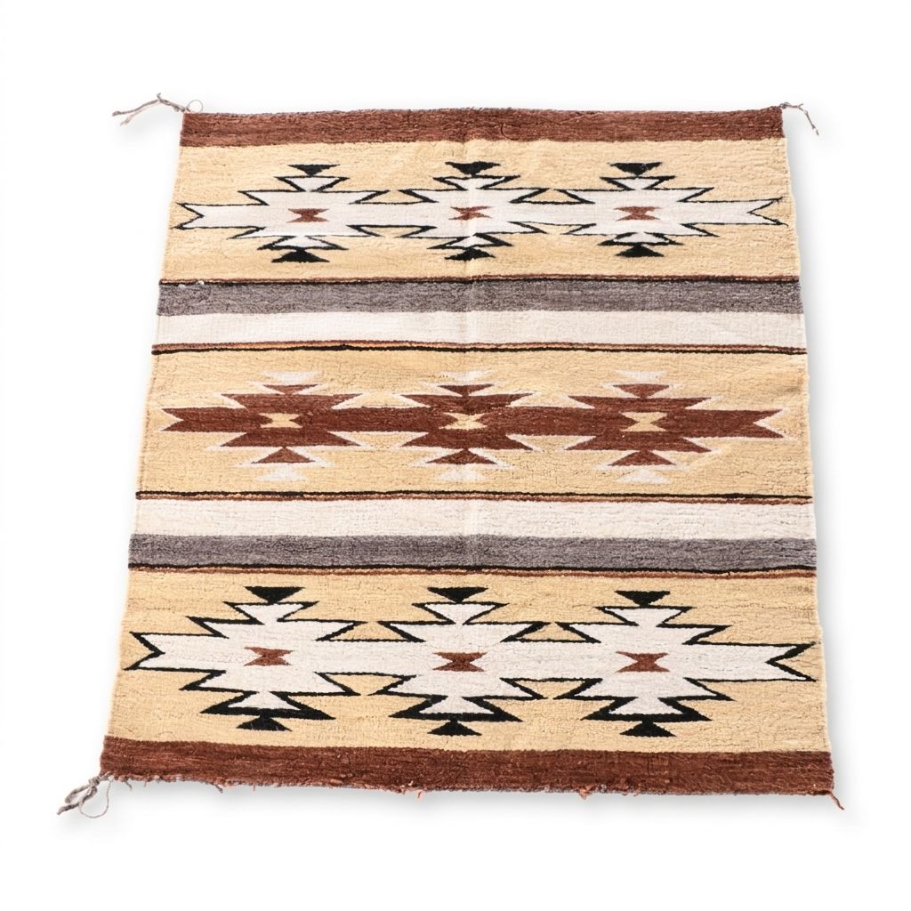2'5 x 2'8 Anna Begay Handwoven Navajo Wool Accent Rug