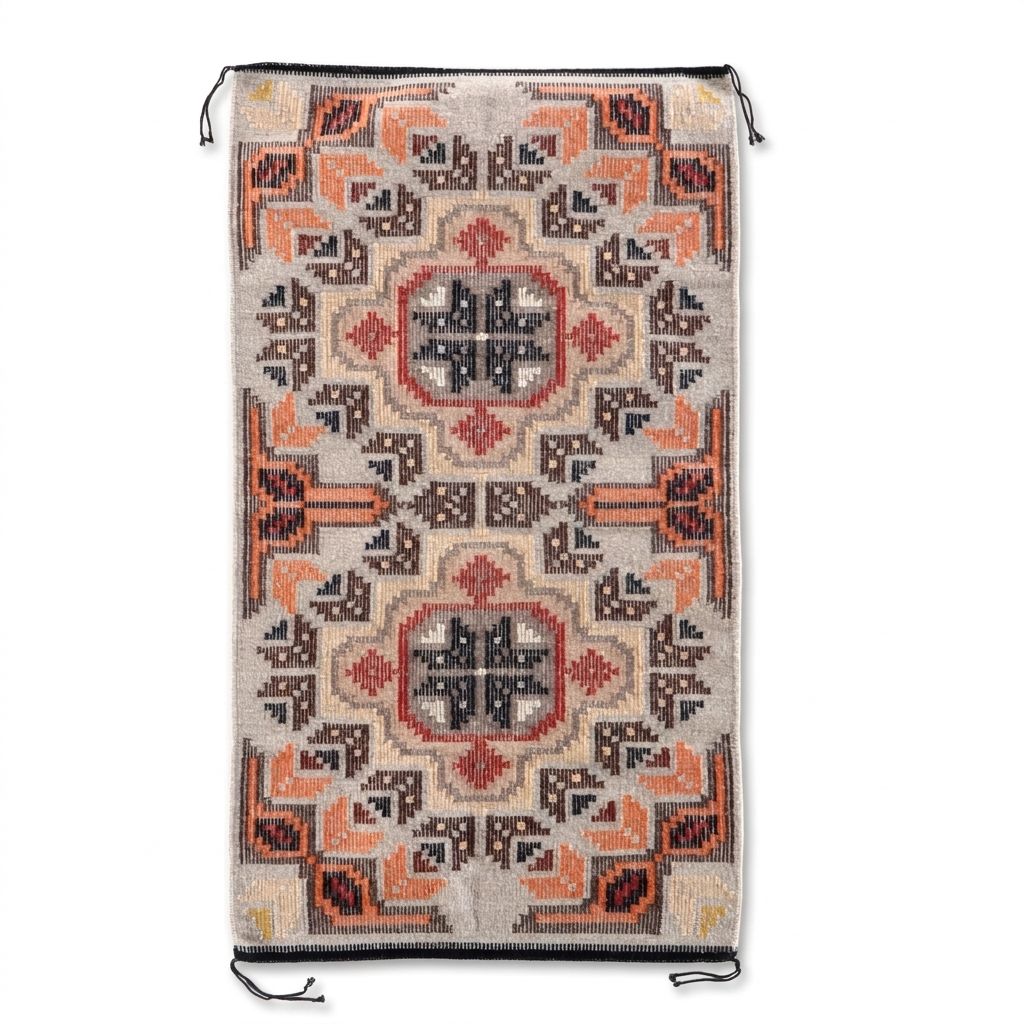 2'4 x 4'1 Lorraine Scott Handwoven Navajo Modern Style Accent Rug