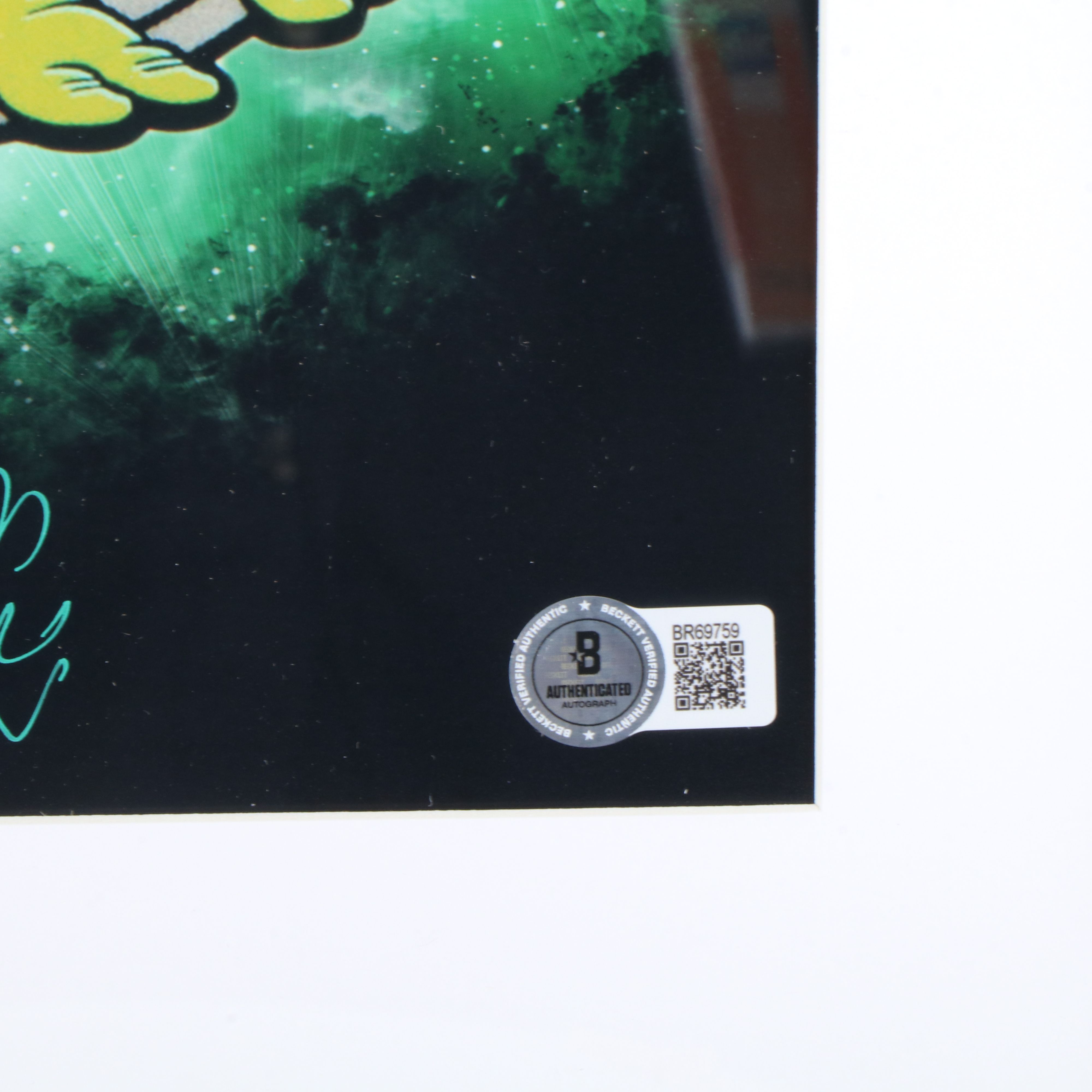 Jim Lawson Signed “Teenage Mutant Ninja Turtles” Print in Matted Frame, Beckett