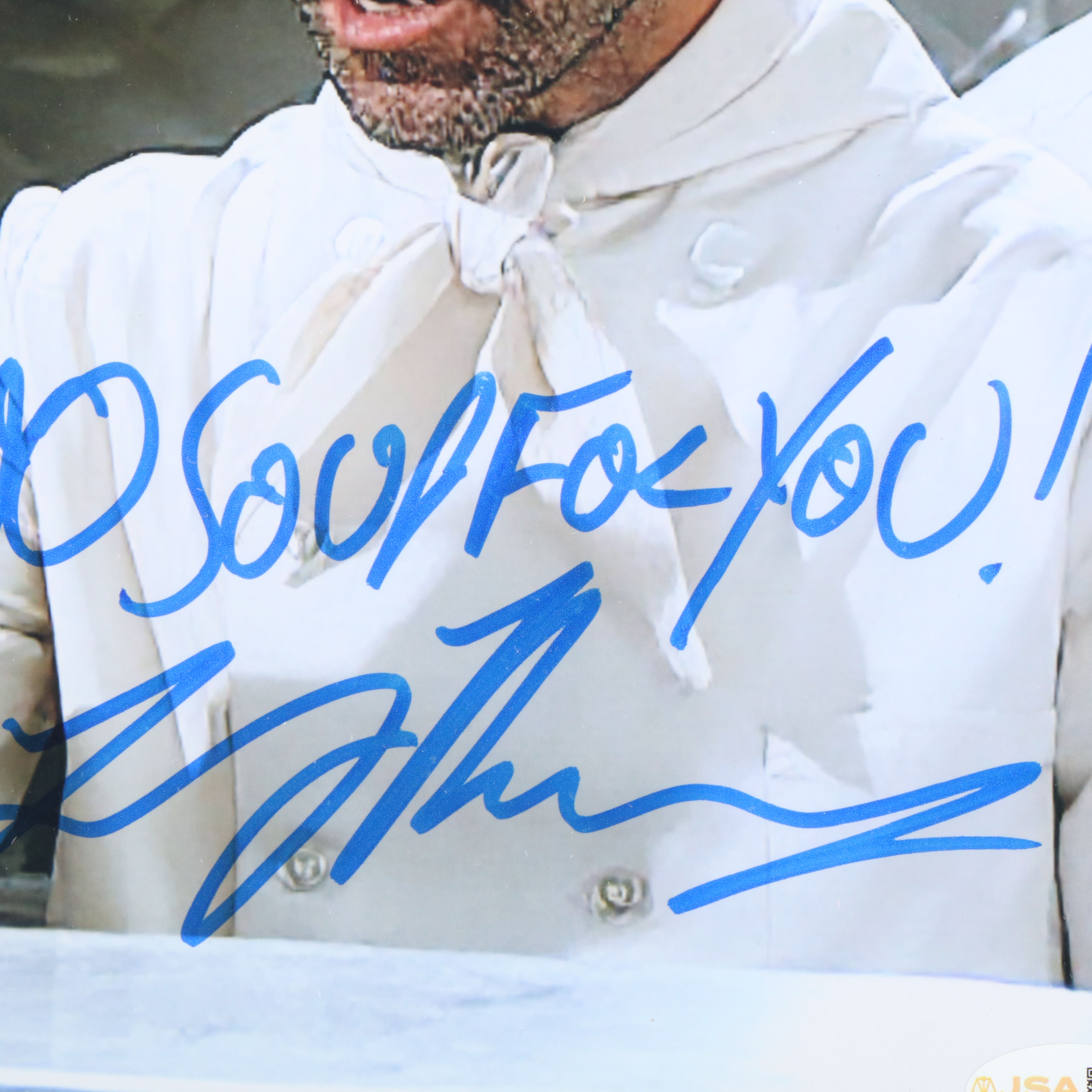 Larry Thomas Signed “No Soup For You!” Seinfeld Print in Matted Frame, JSA