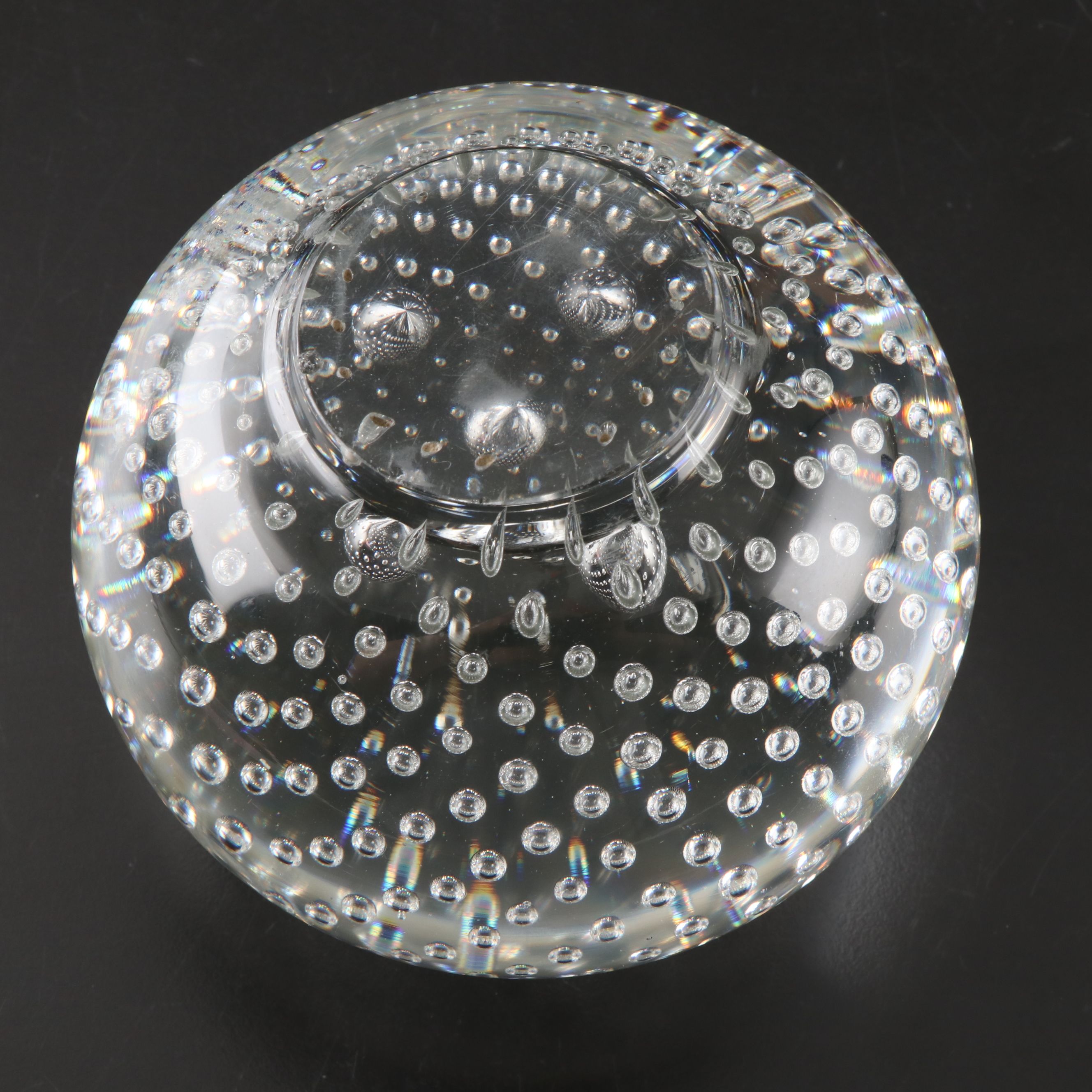 Steuben Art Glass Crystal Paperweight