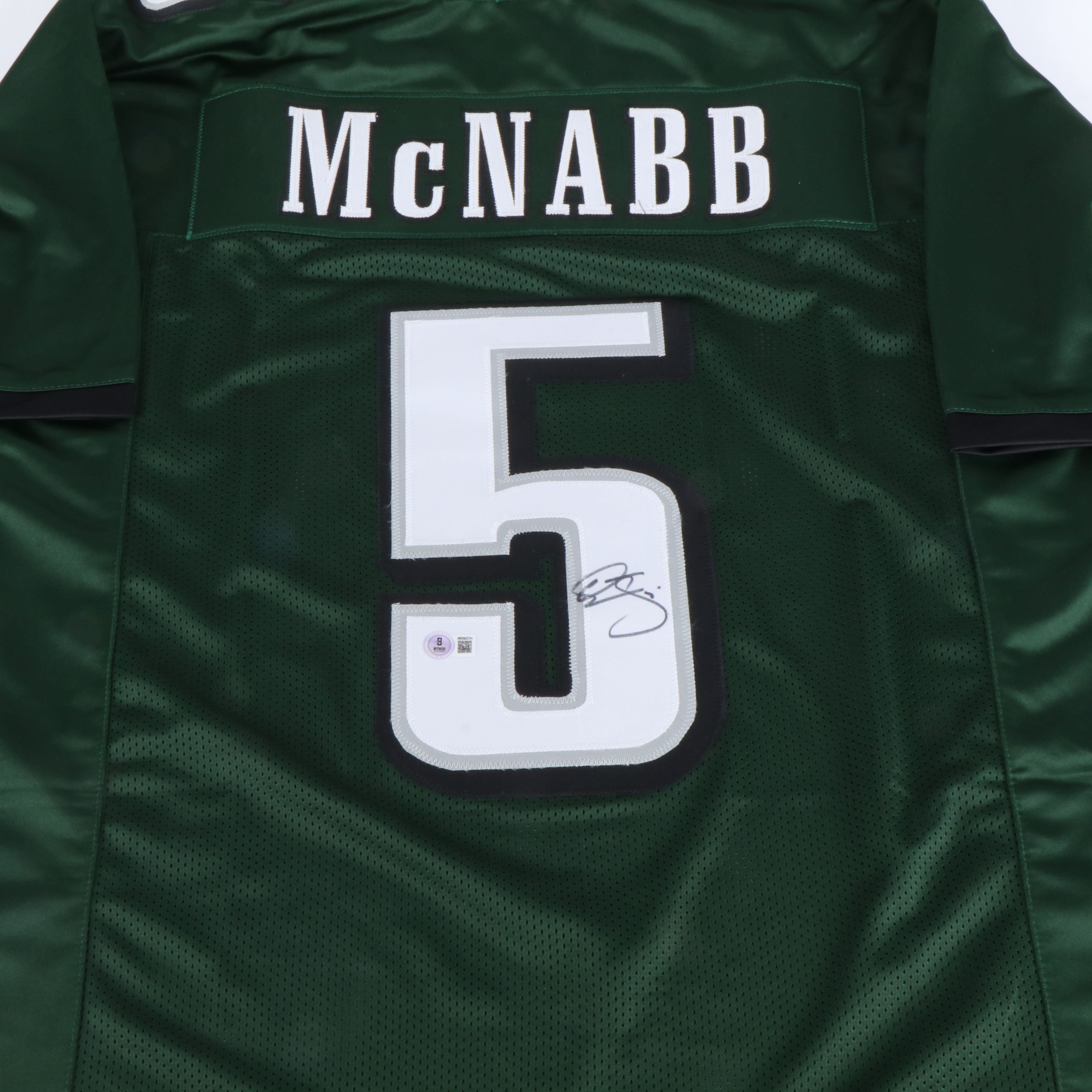 Donovan McNabb Signed Philadelphia Eagles Football Jersey, Beckett