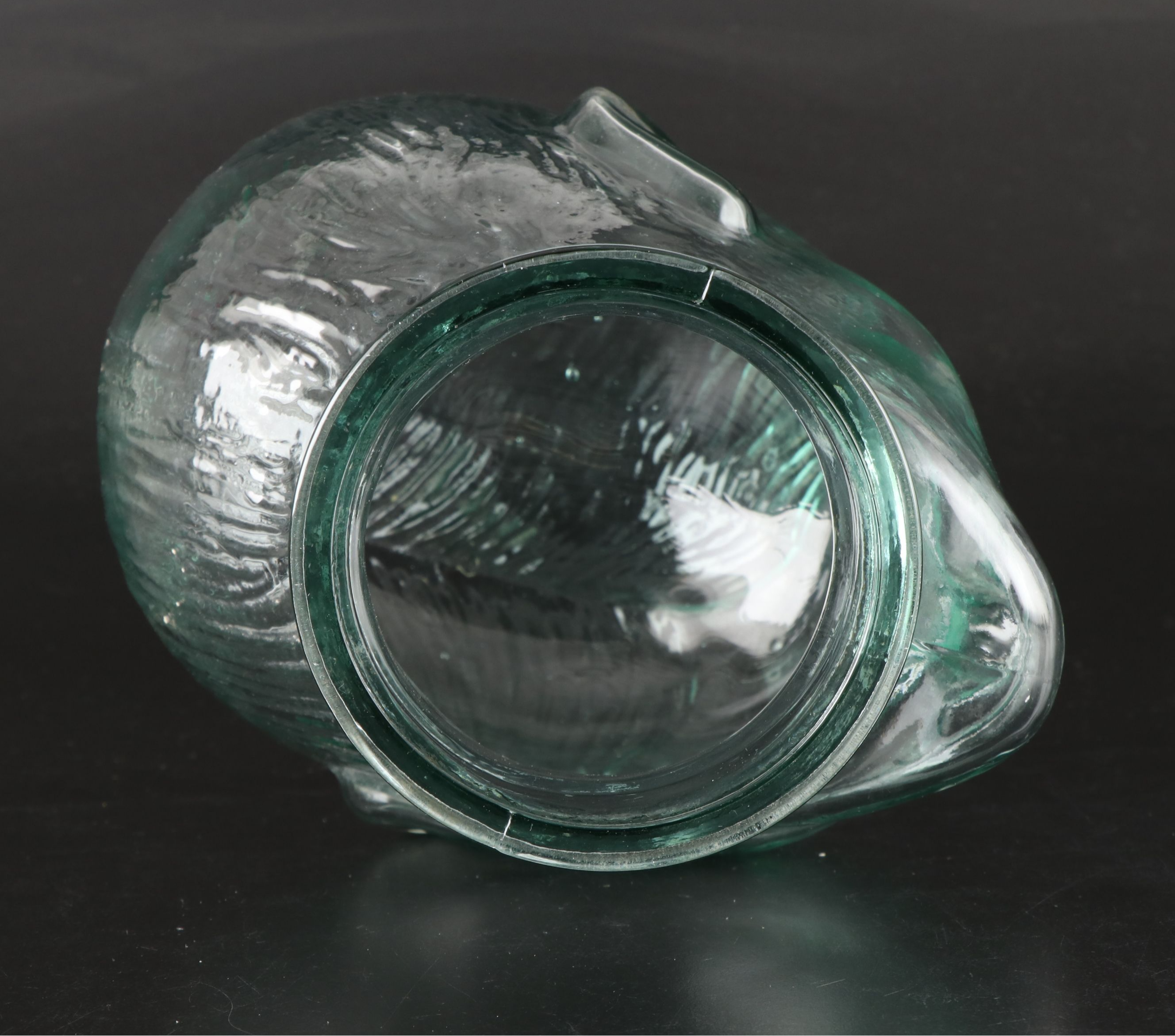 Postmodern Clear Glass Mannequin Head