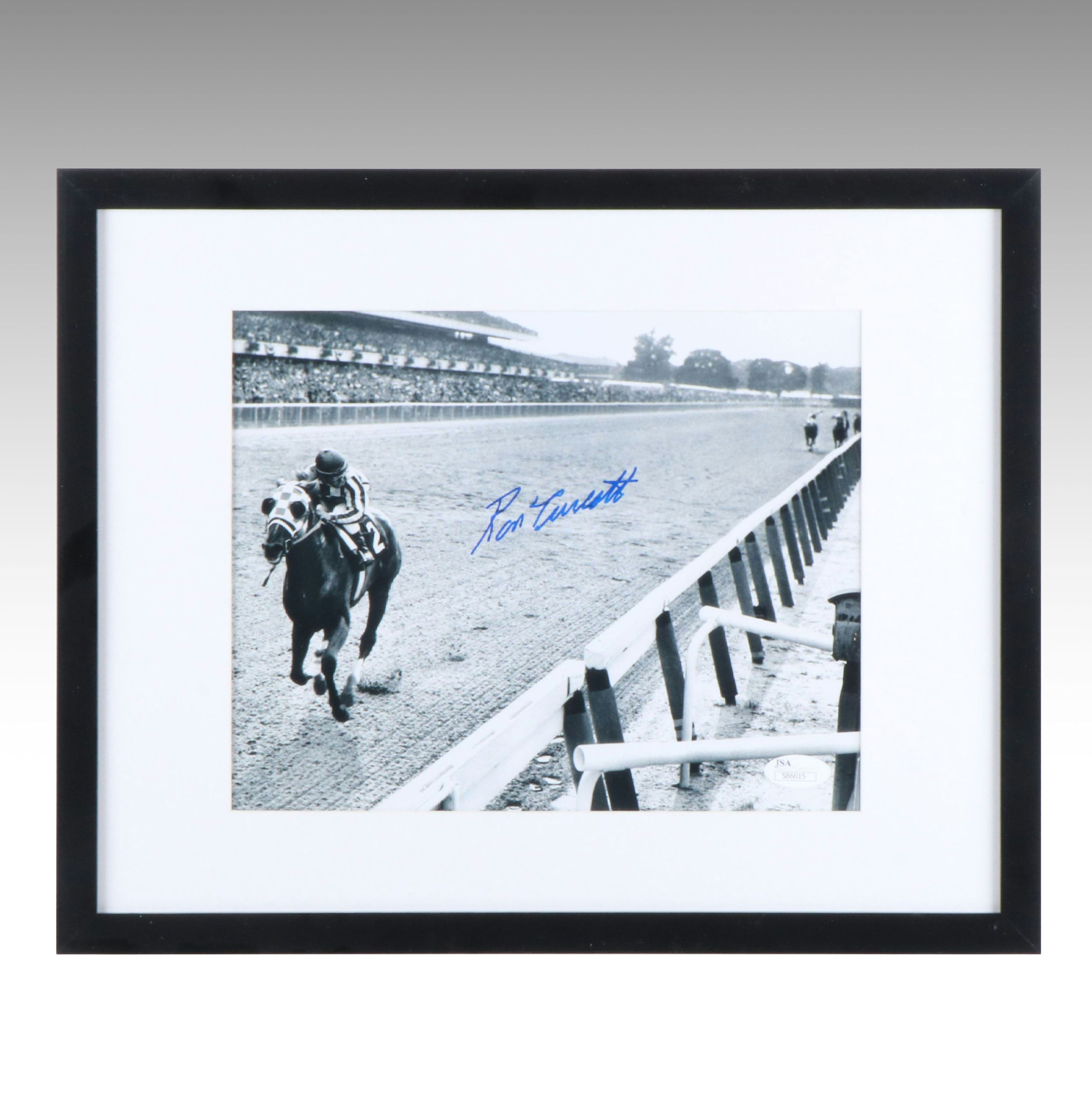 Ron Turcotte Signed Print Featuring Secretariat, JSA