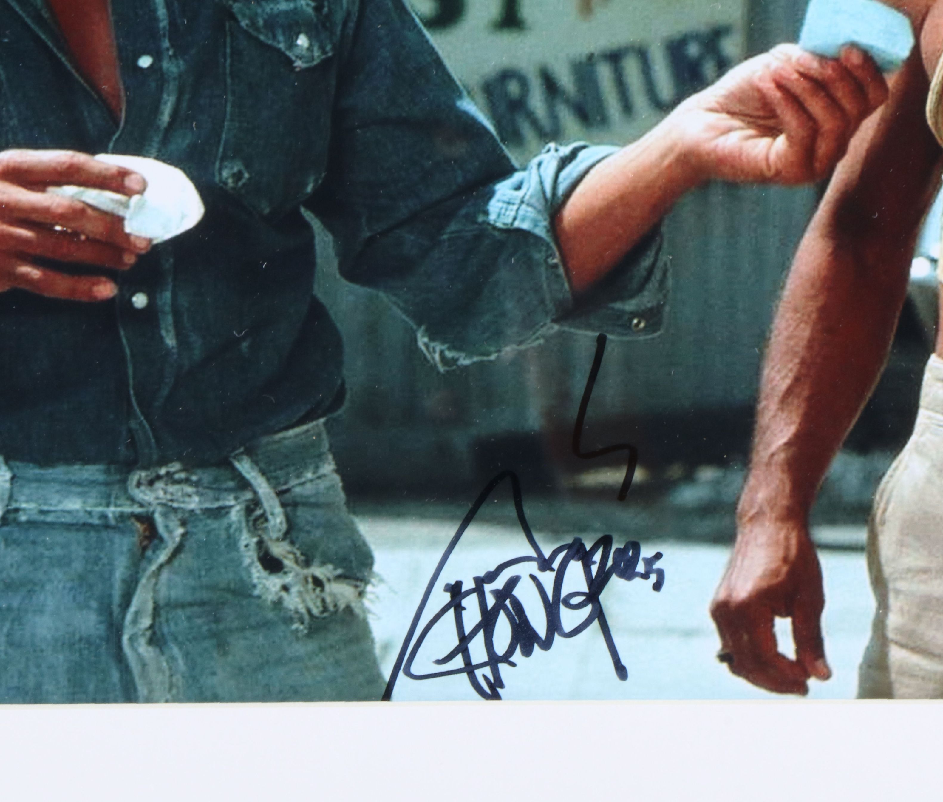 Tommy Chong Signed “Cheech and Chong” Print in Matted Frame, Beckett