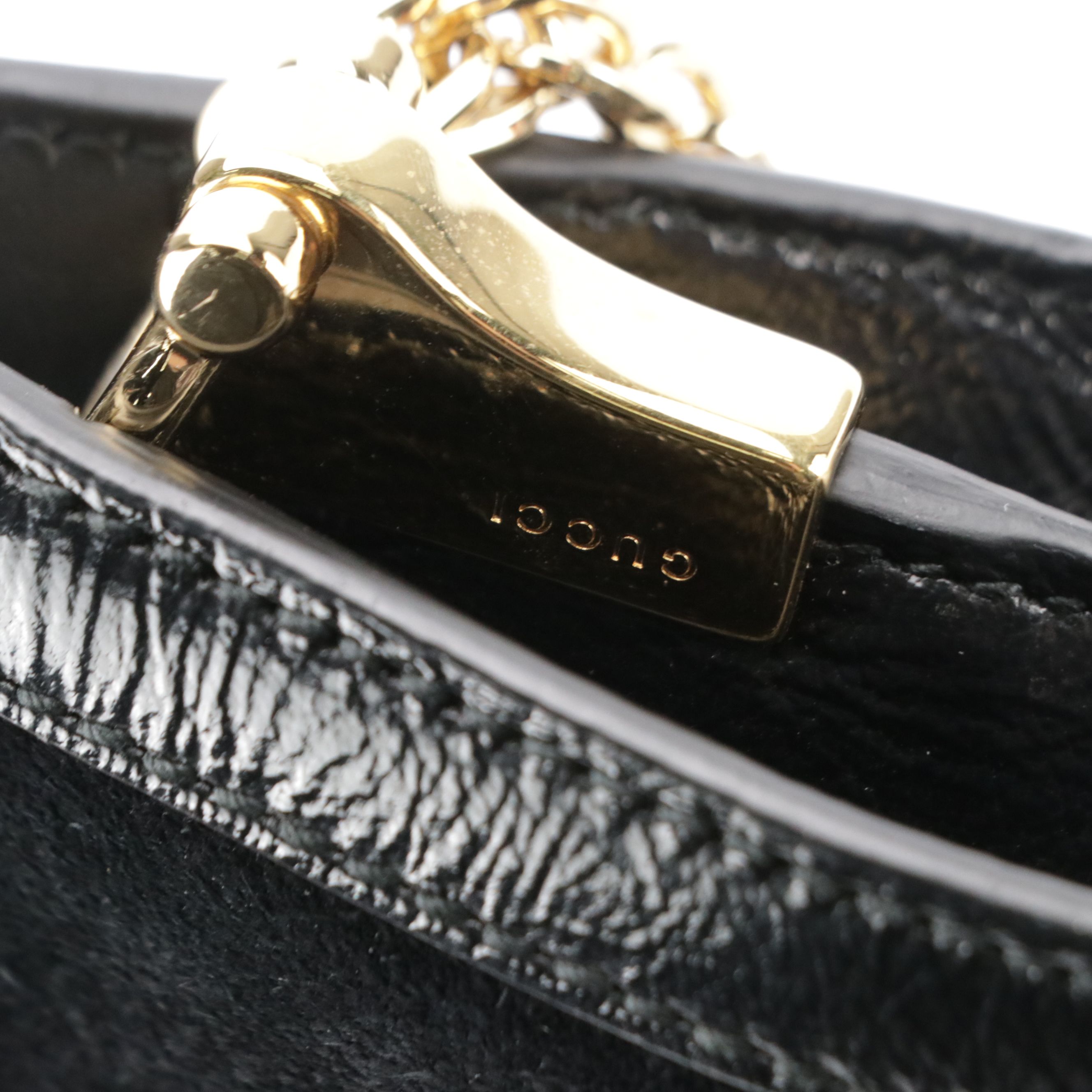 Gucci Ophidia Small Shoulder Bag in Black Suede