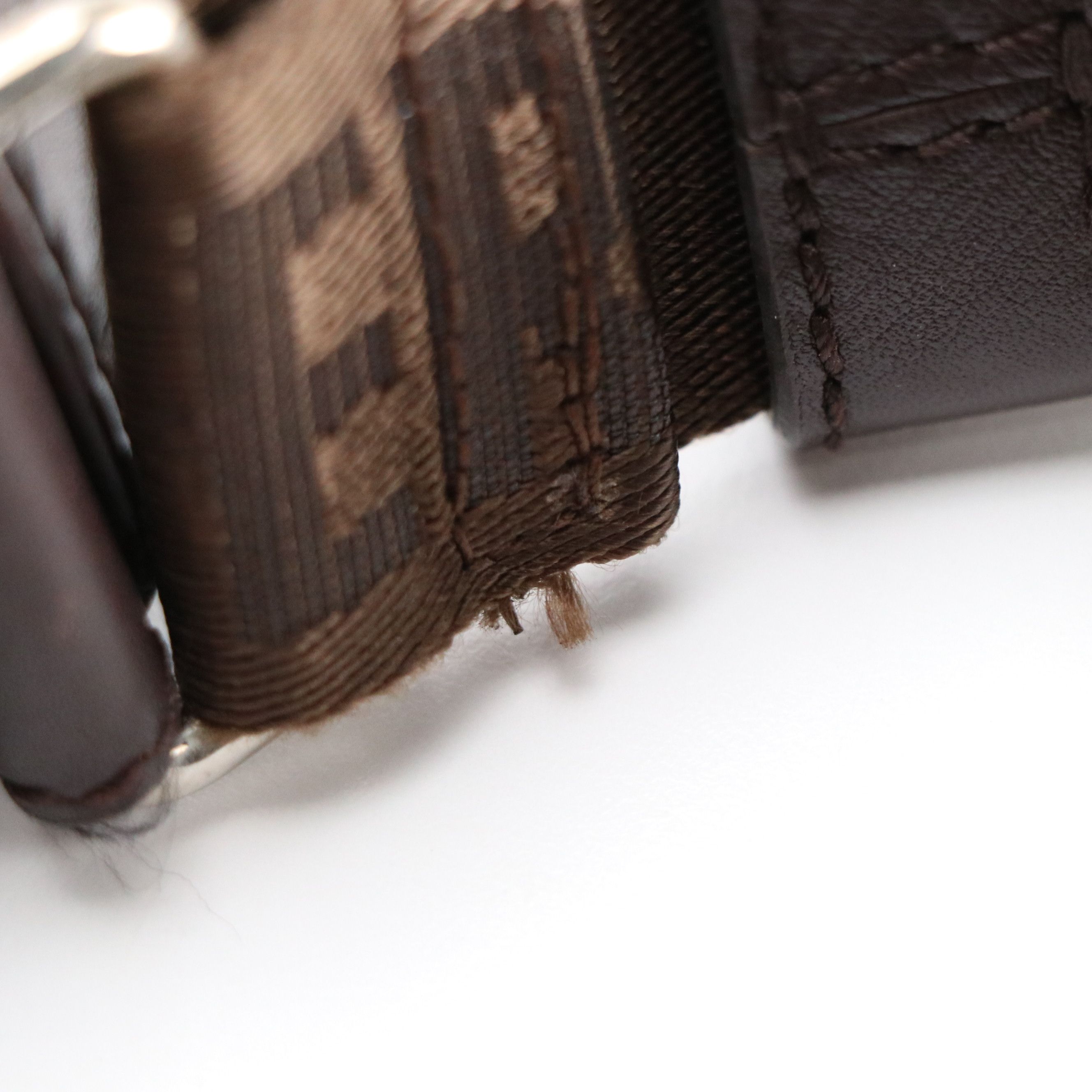 Salvatore Ferragamo Flap Messenger Bag in Gancini Pattern Embossed Leather