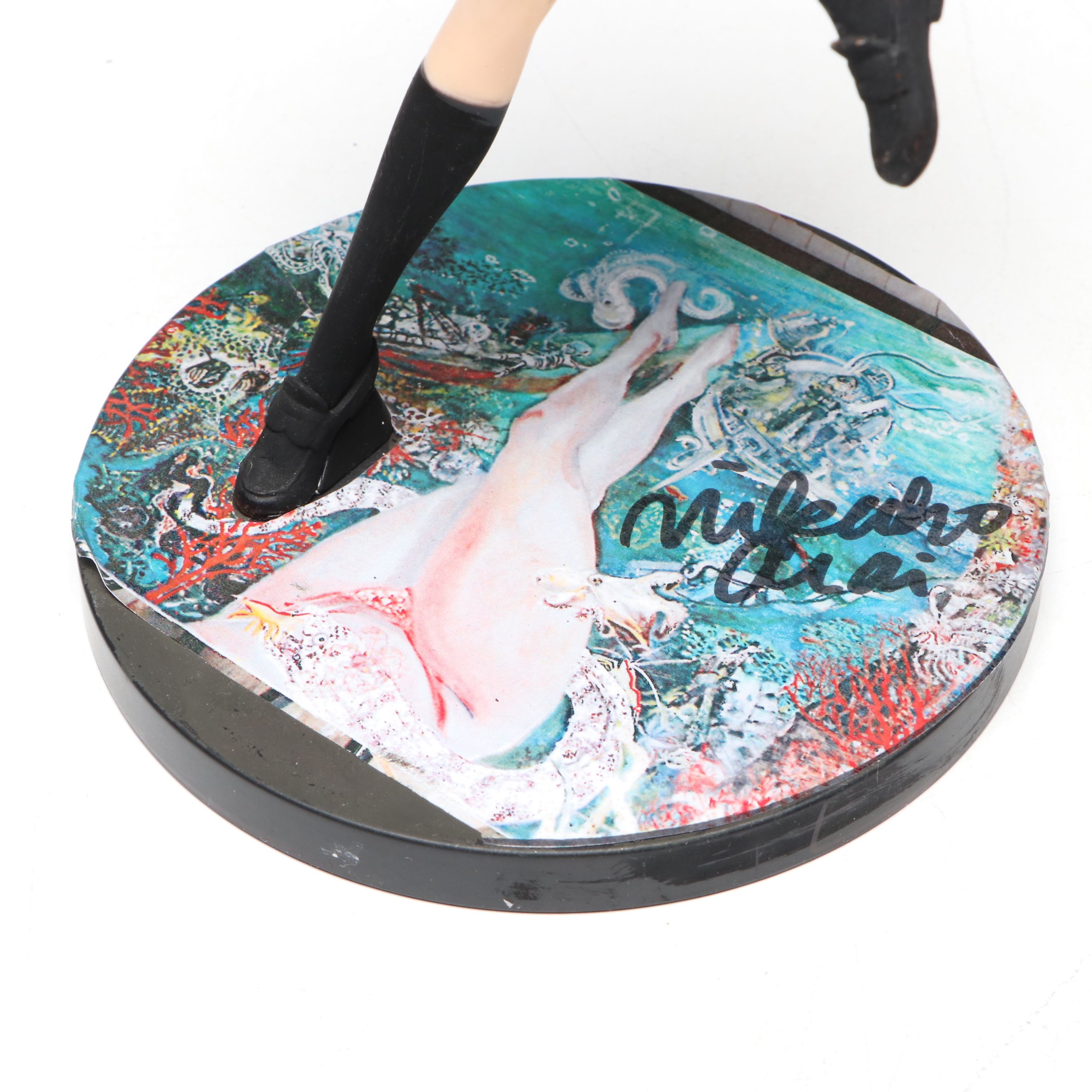 Hand-Painted Anime Figure on Custom Base, 21st Century