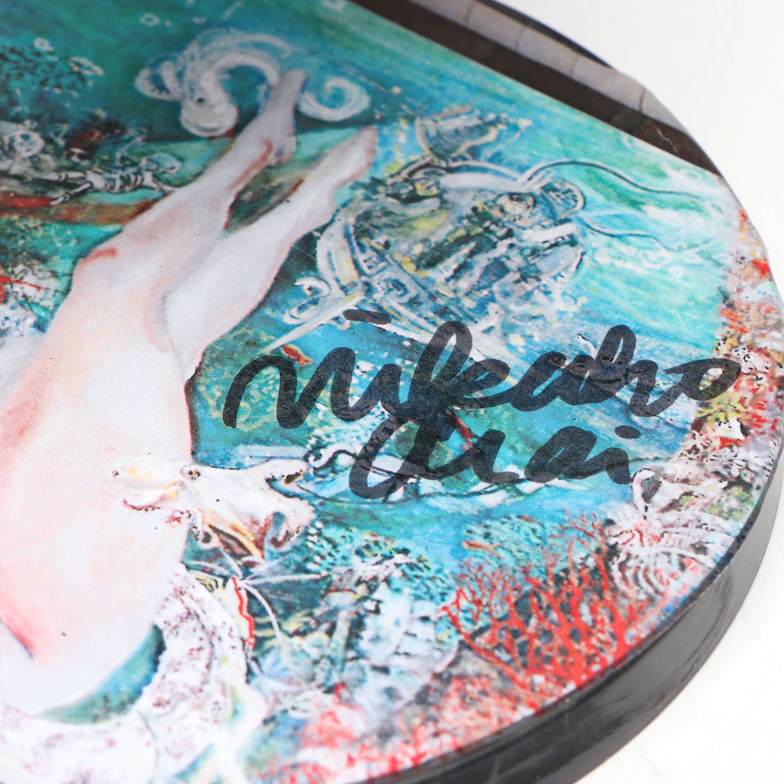 Hand-Painted Anime Figure on Custom Base, 21st Century