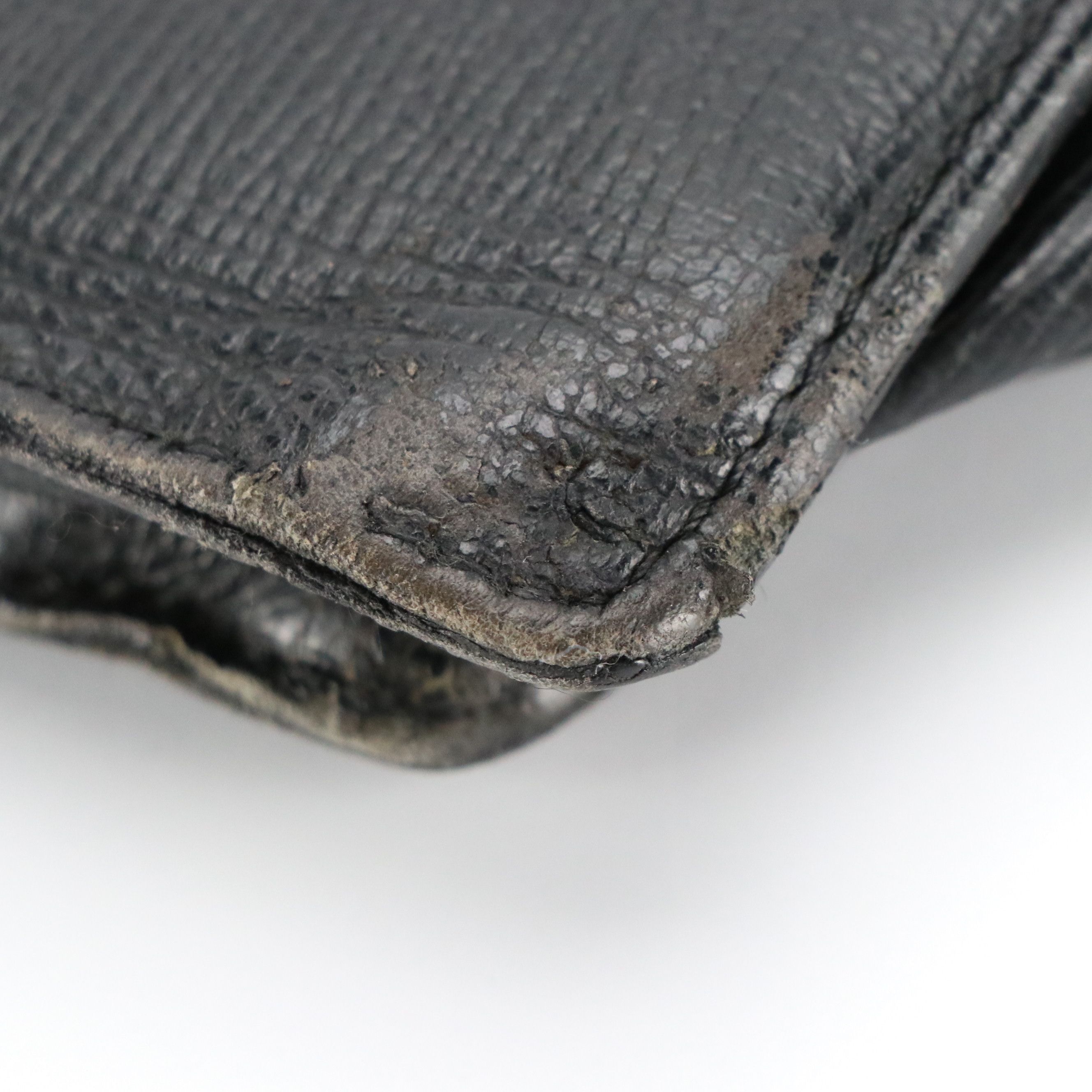 Loewe Briefcase in Black Textured Leather