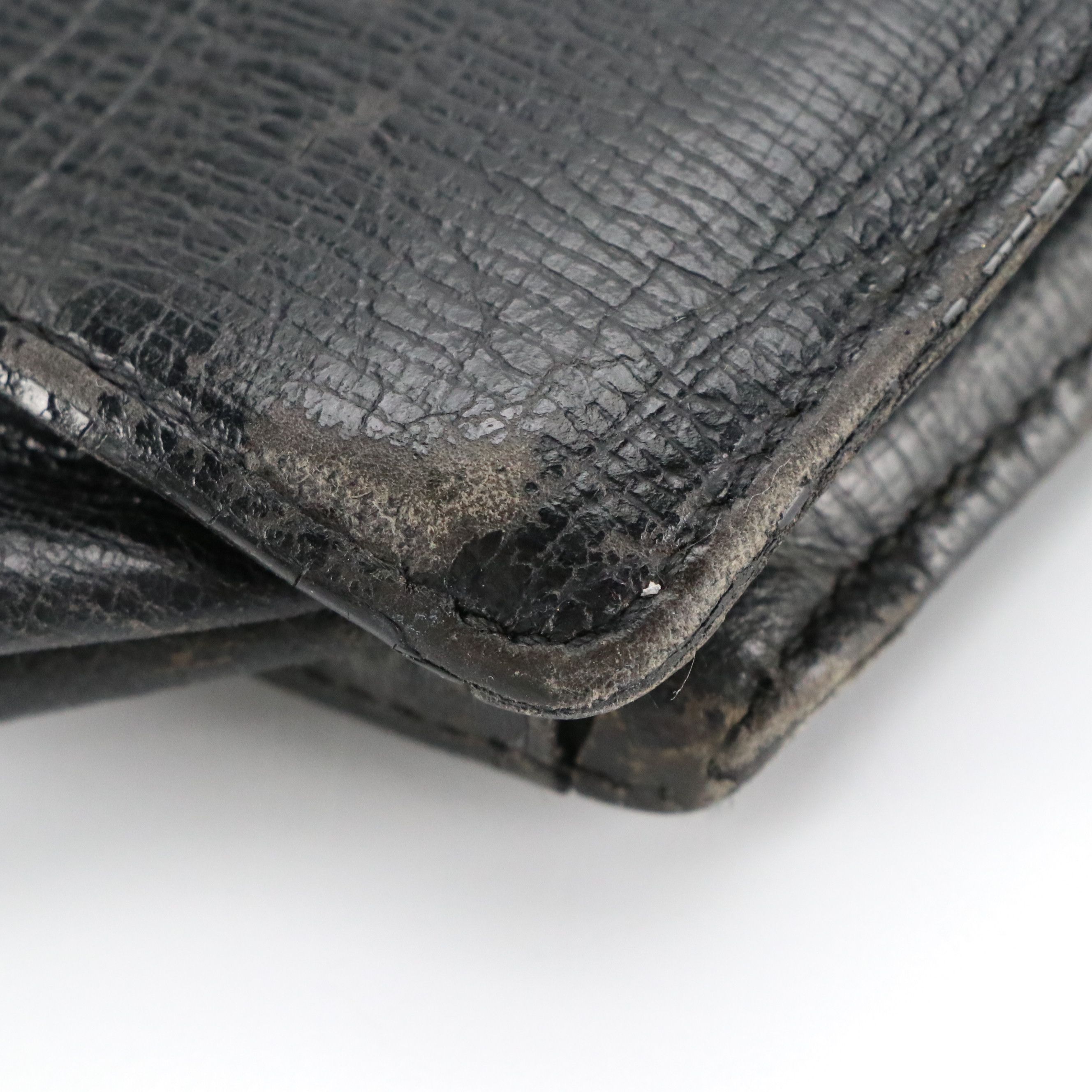 Loewe Briefcase in Black Textured Leather