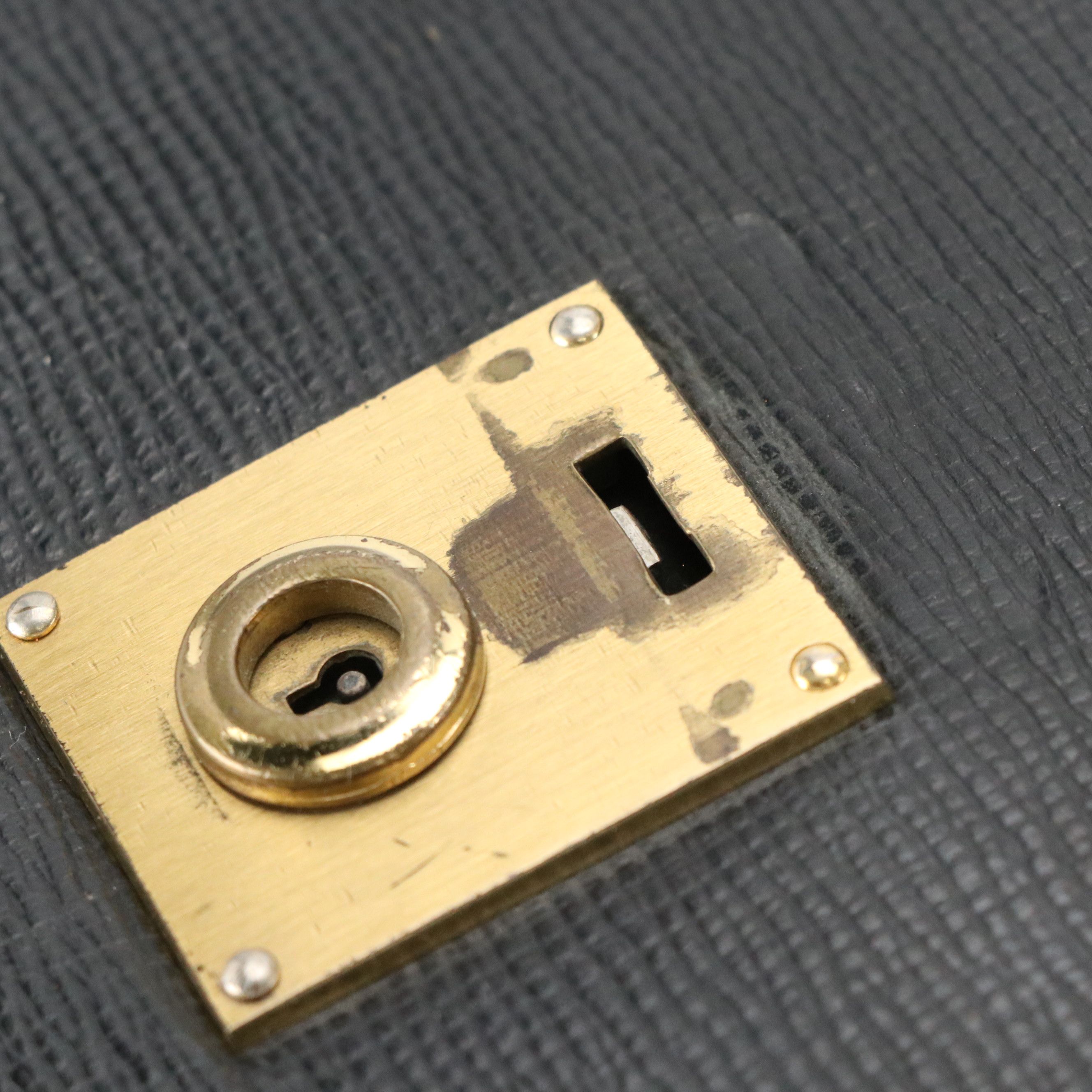 Loewe Briefcase in Black Textured Leather