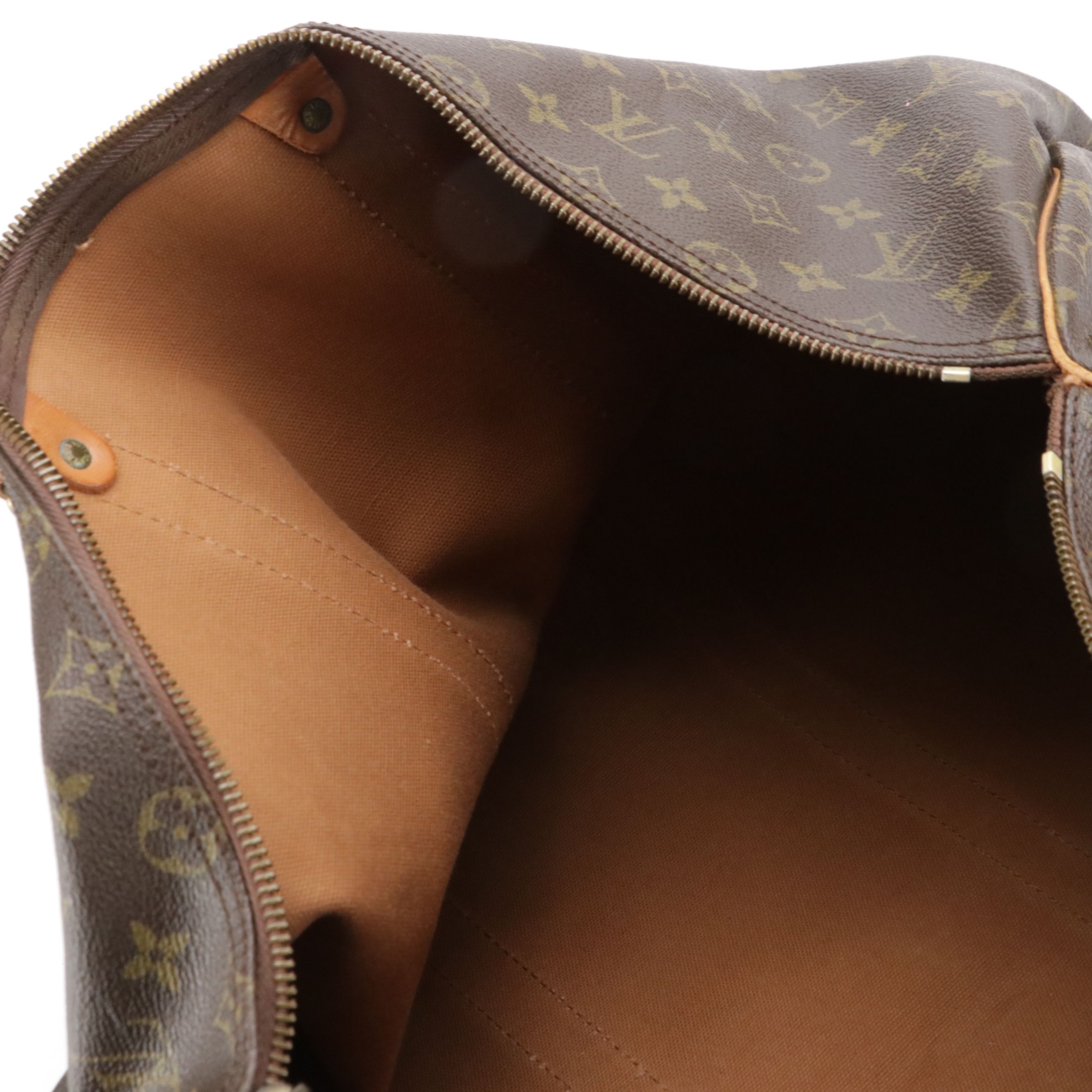 Louis Vuitton Keepall 55 Duffle Bag in Monogram Canvas and Leather