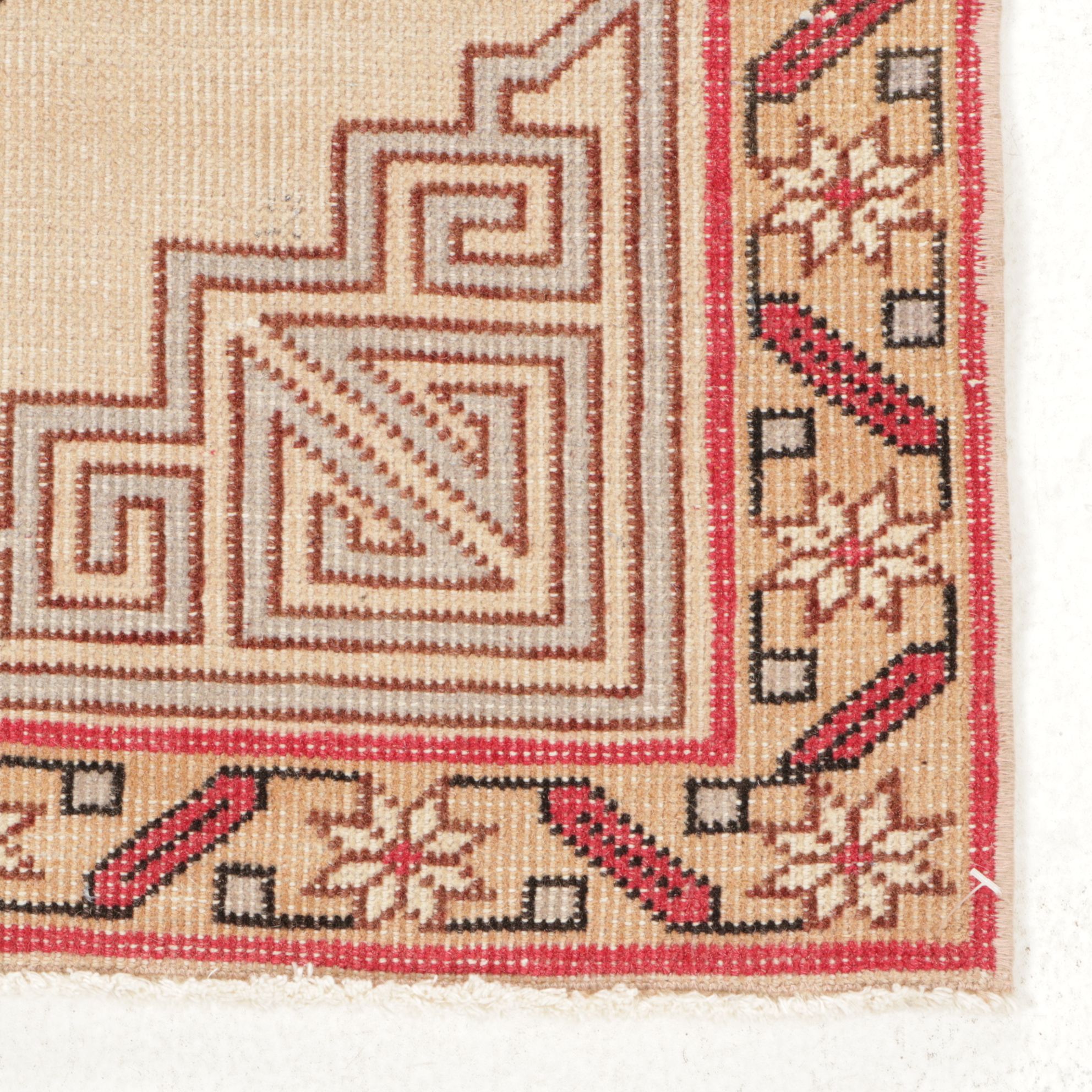 2'9 x 10'11 Hand-Knotted Afghan Turkmen Carpet Runner