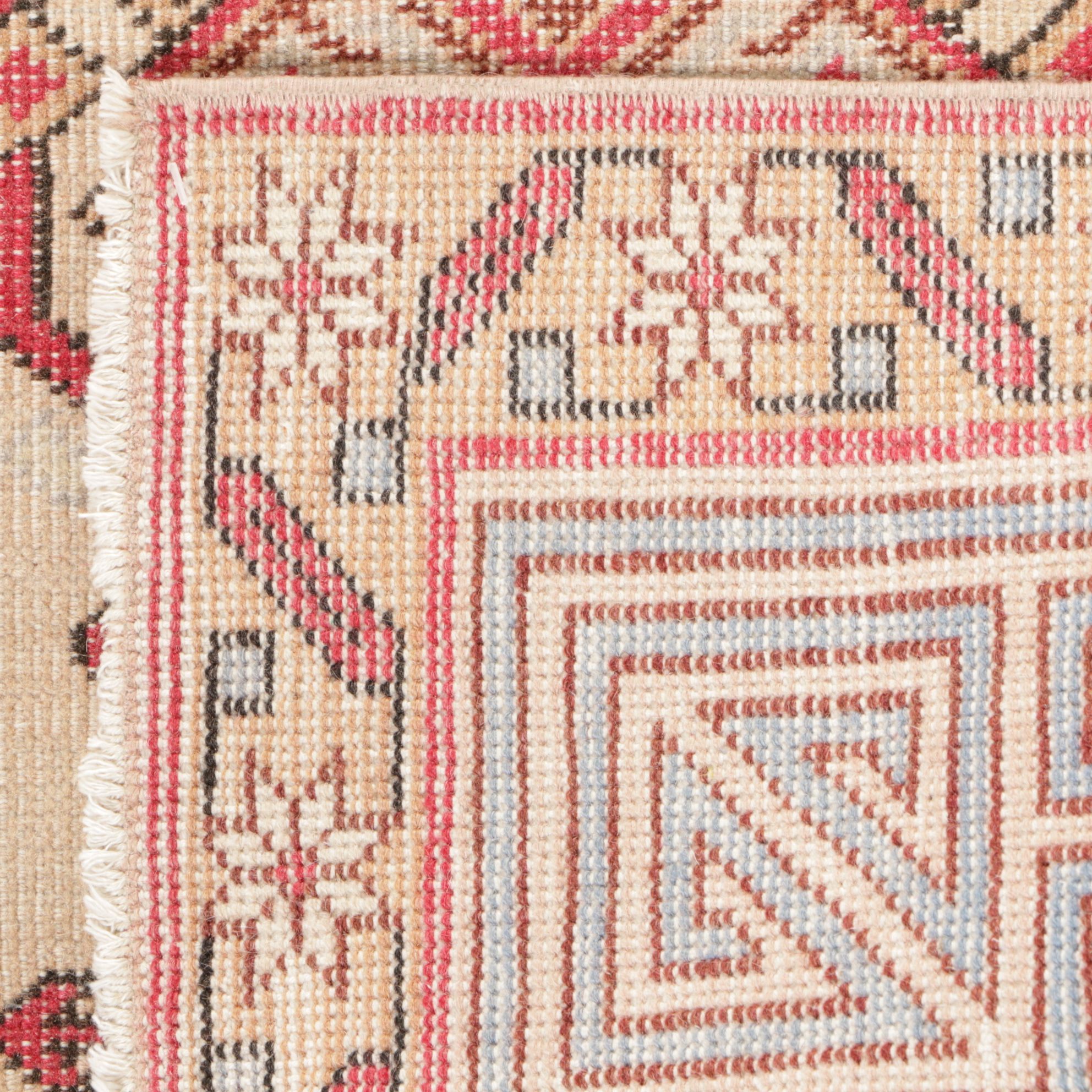 2'9 x 10'11 Hand-Knotted Afghan Turkmen Carpet Runner
