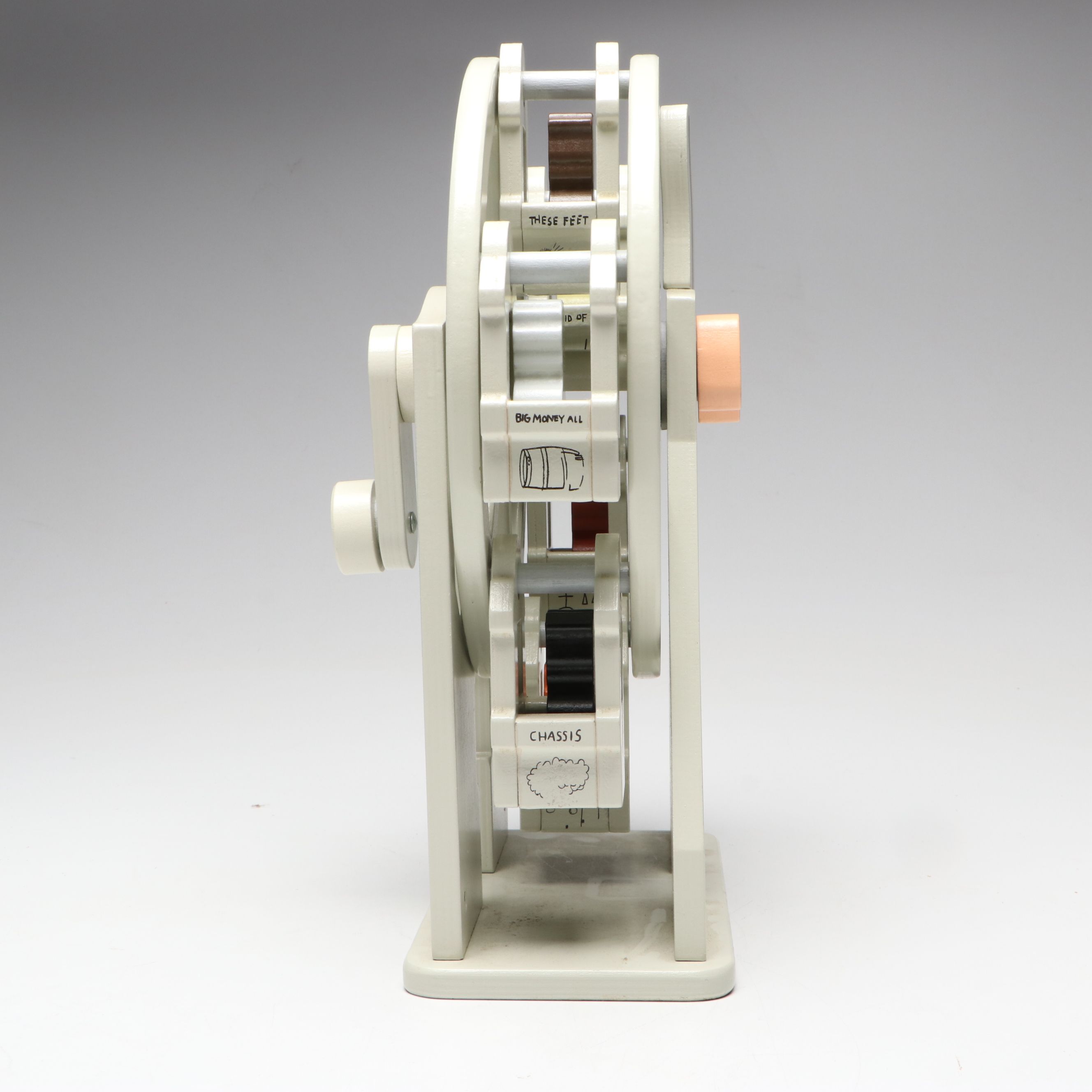 Luna Luna Painted Wood "Basquiat Ferris Wheel Toy," 21st Century