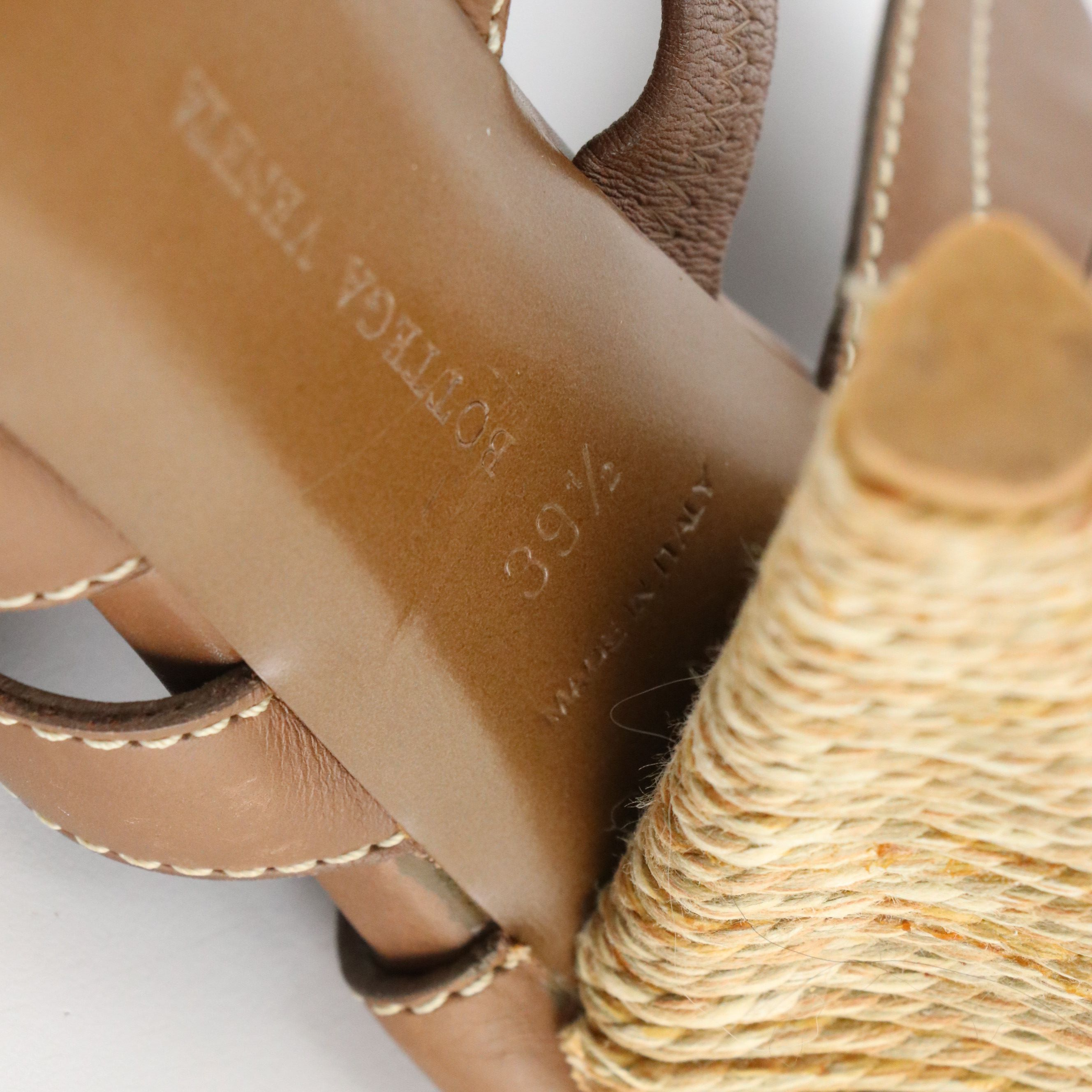 Bottega Veneta Strappy Leather Platform Sandals