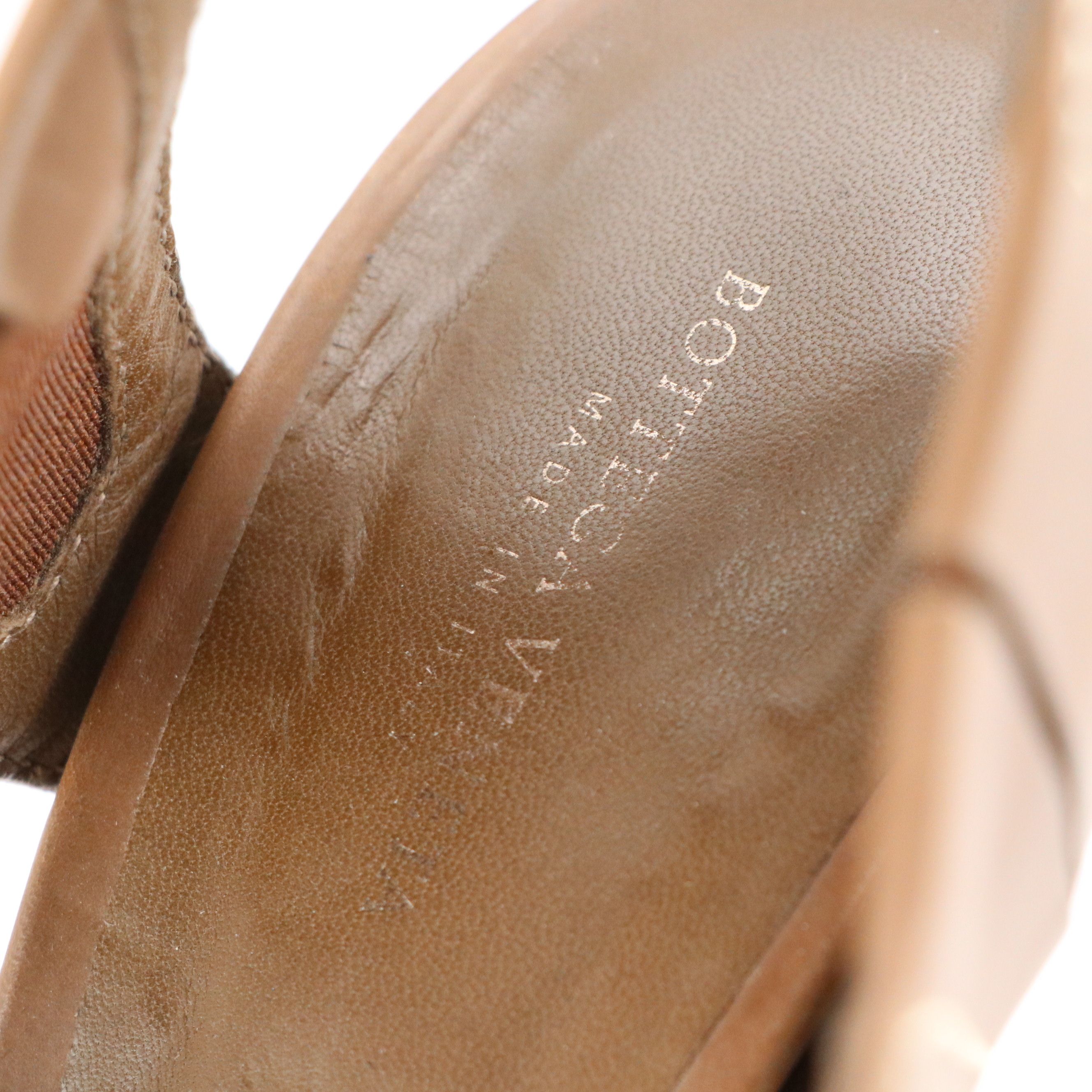 Bottega Veneta Strappy Leather Platform Sandals