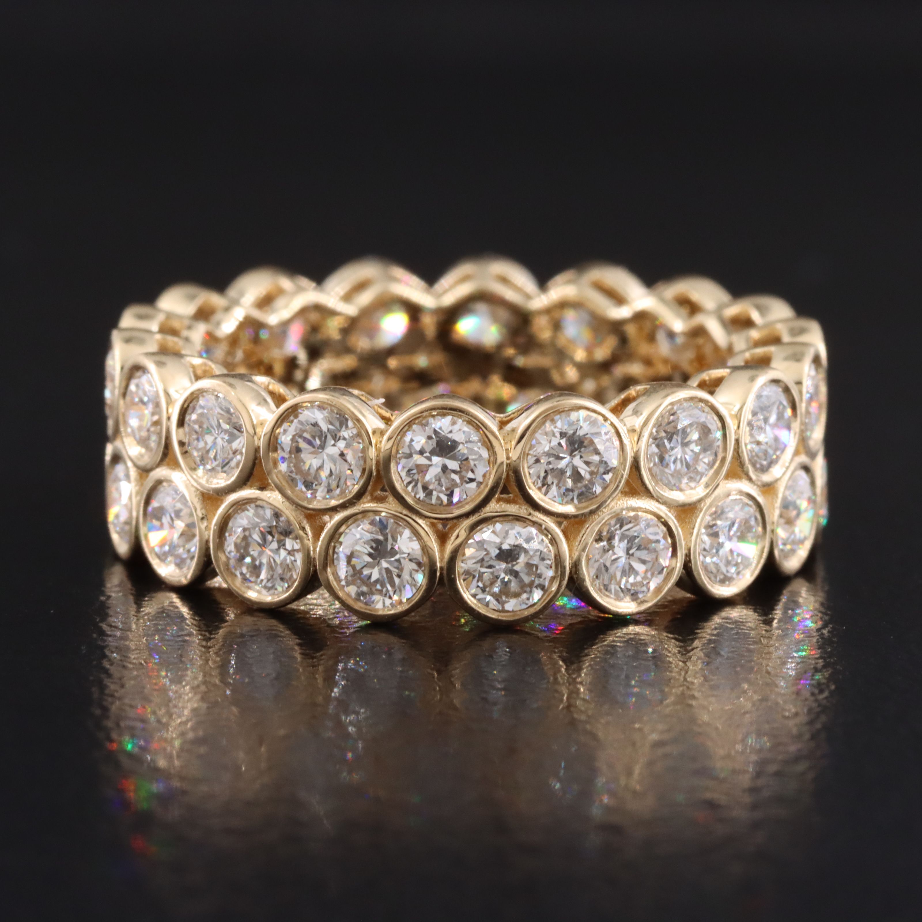 14K 3.51 CTW Lab Grown Diamond Eternity Band