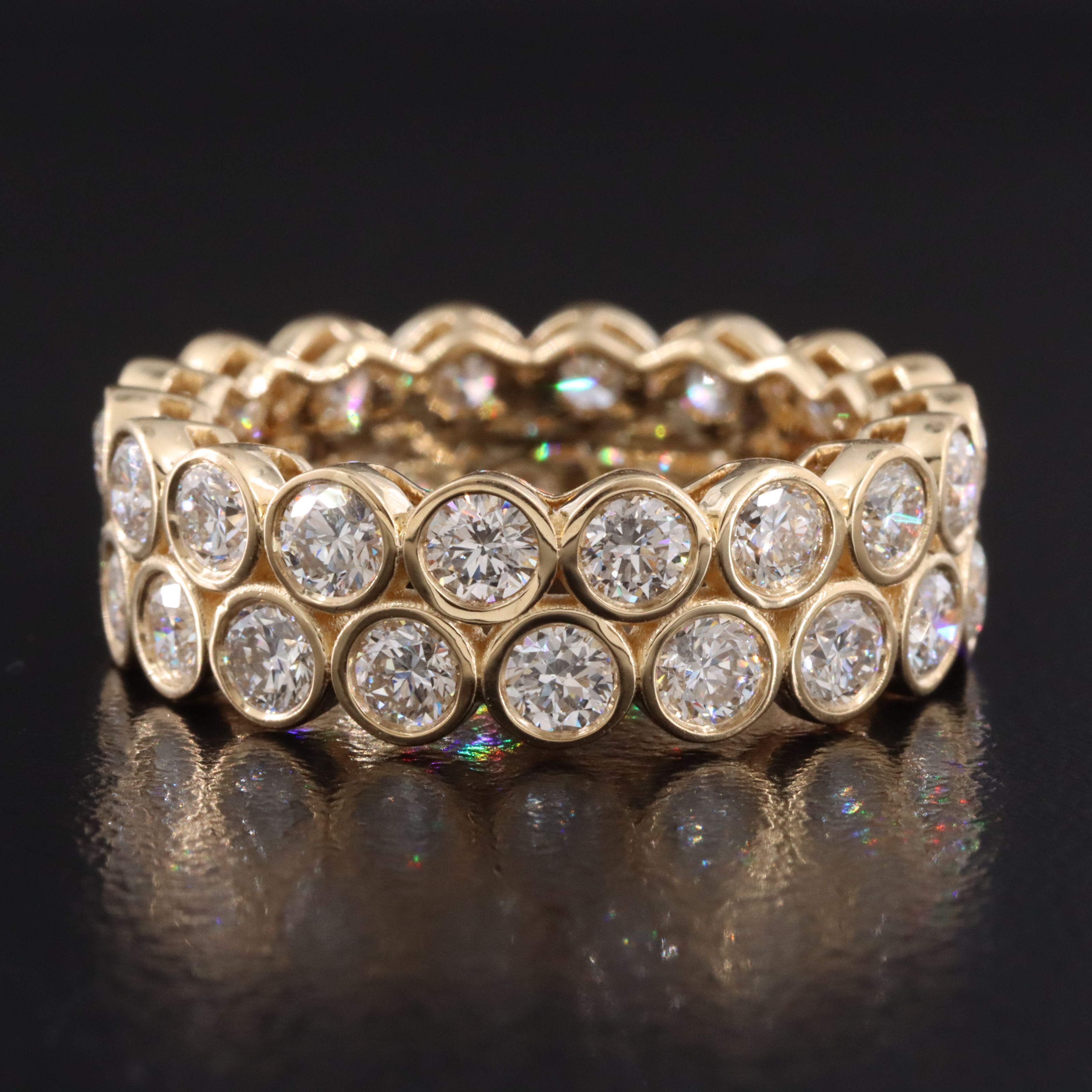 14K 3.51 CTW Lab Grown Diamond Eternity Band