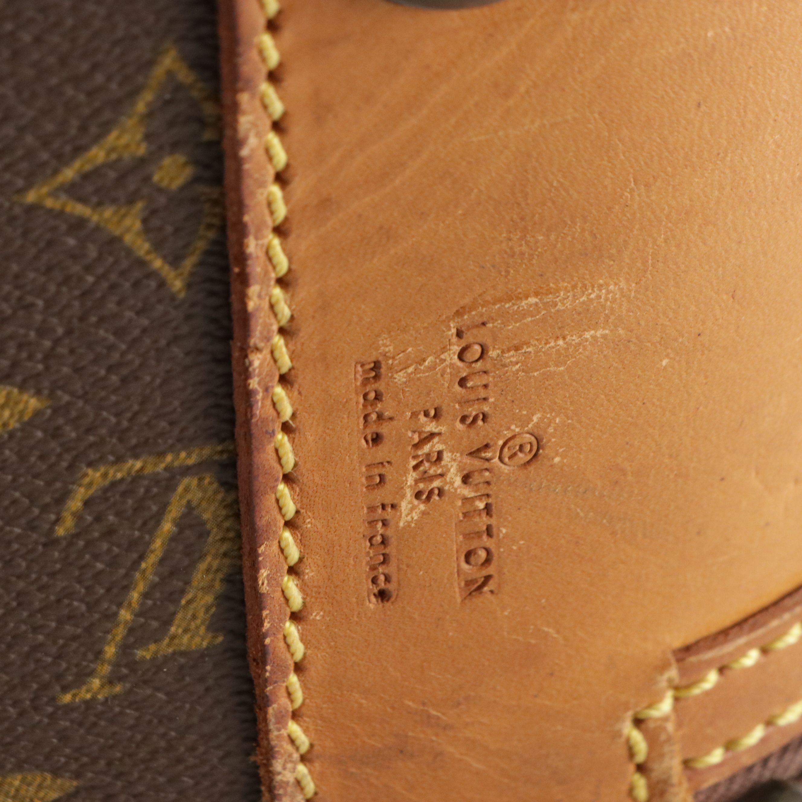 Louis Vuitton Stratos 60 Suitcase in Monogram Canvas and Leather