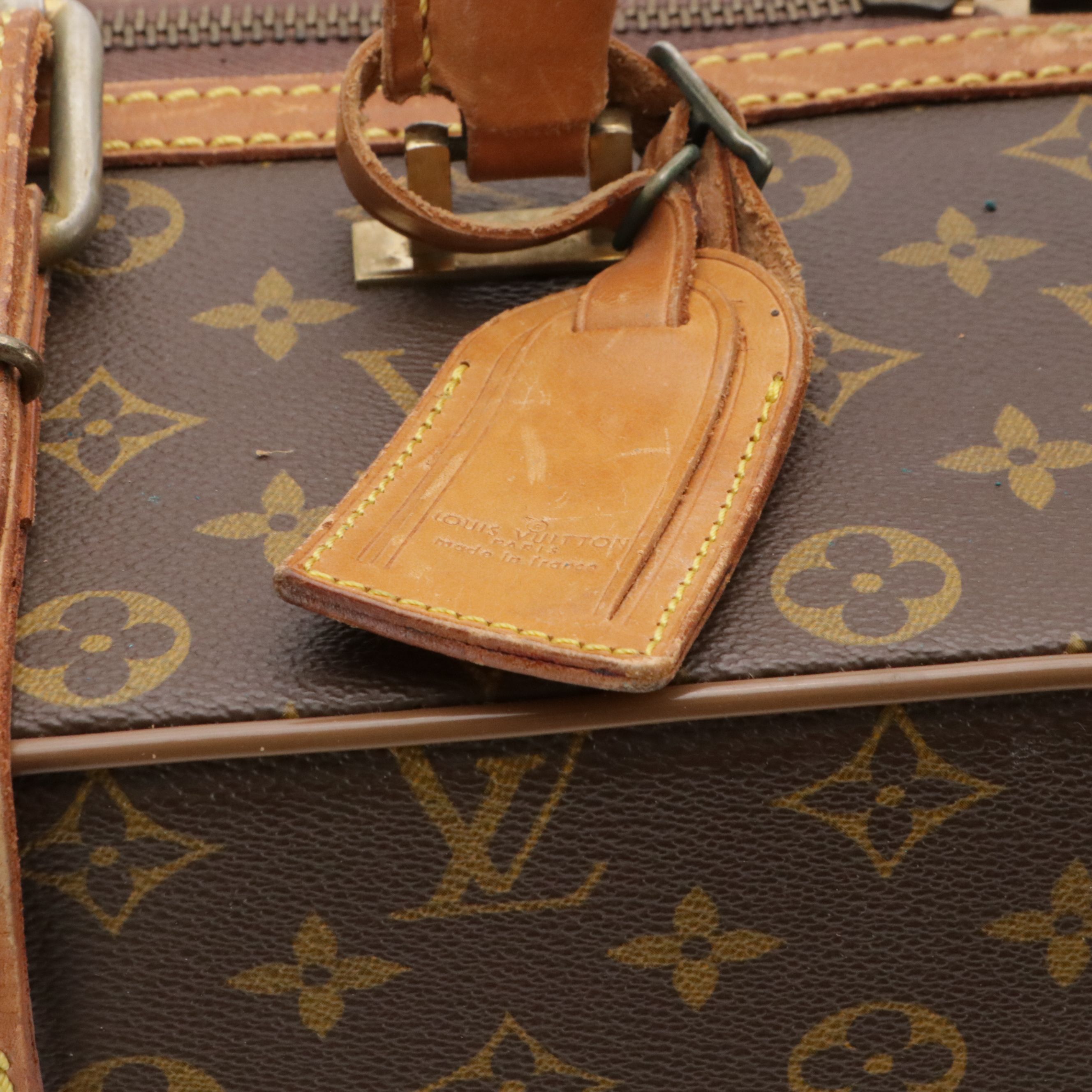 Louis Vuitton Stratos 60 Suitcase in Monogram Canvas and Leather