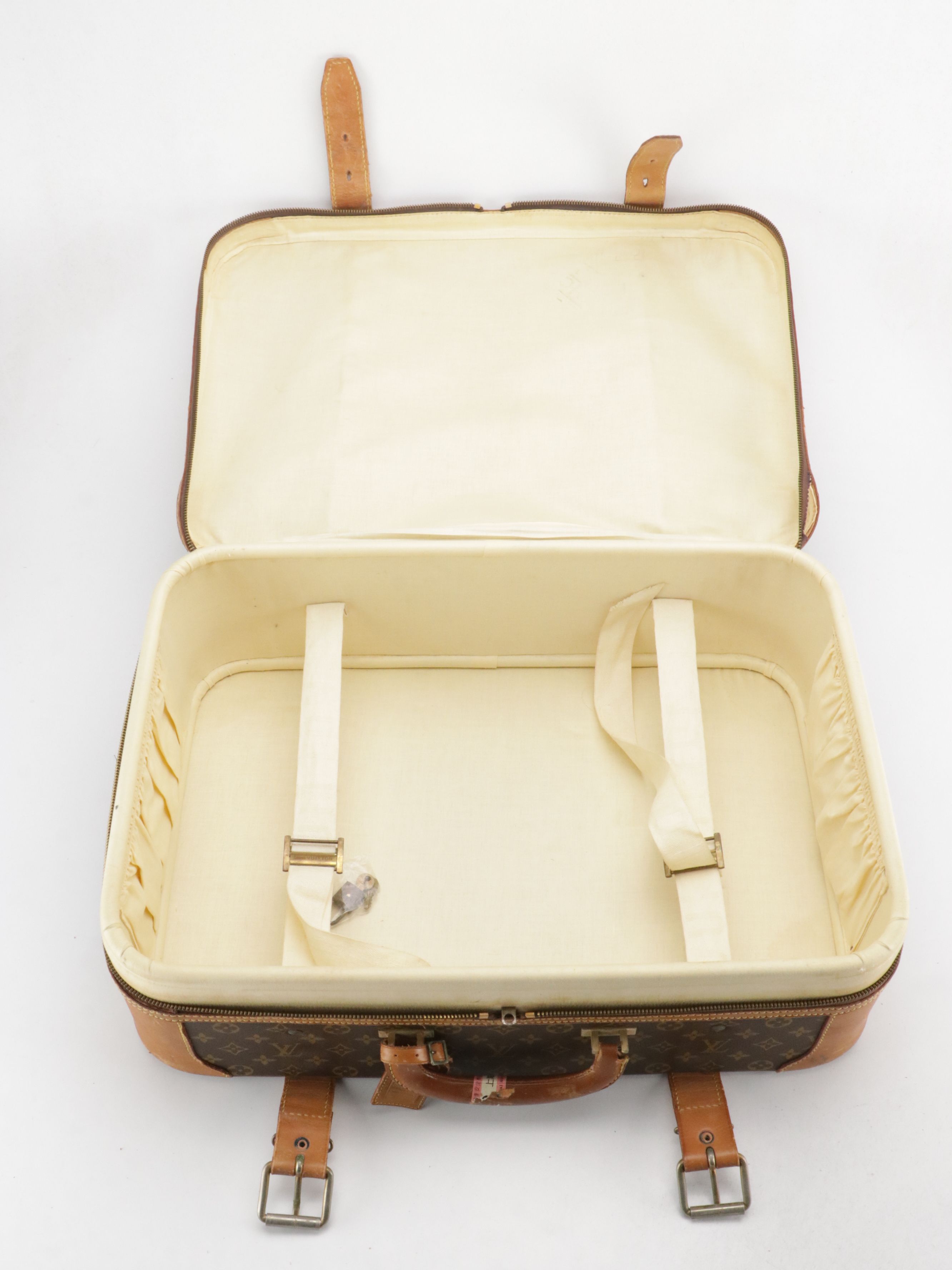 Louis Vuitton Stratos 60 Suitcase in Monogram Canvas and Leather