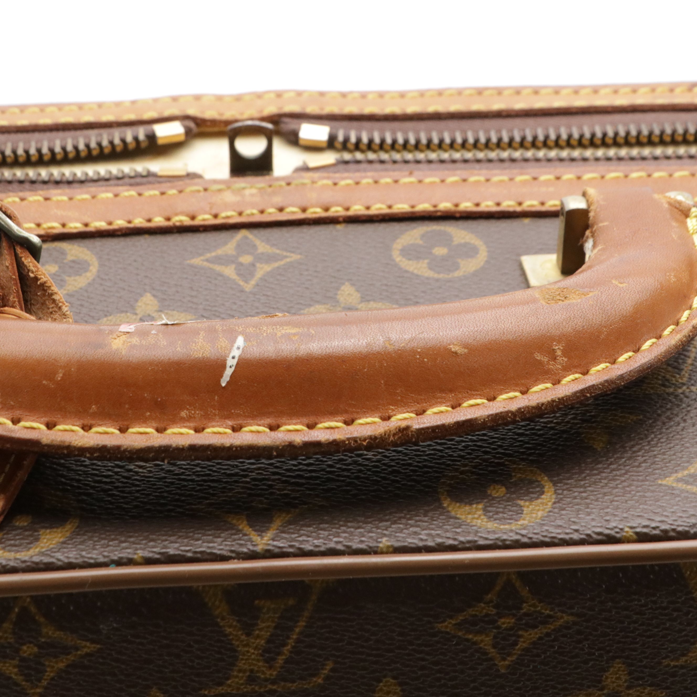 Louis Vuitton Stratos 60 Suitcase in Monogram Canvas and Leather