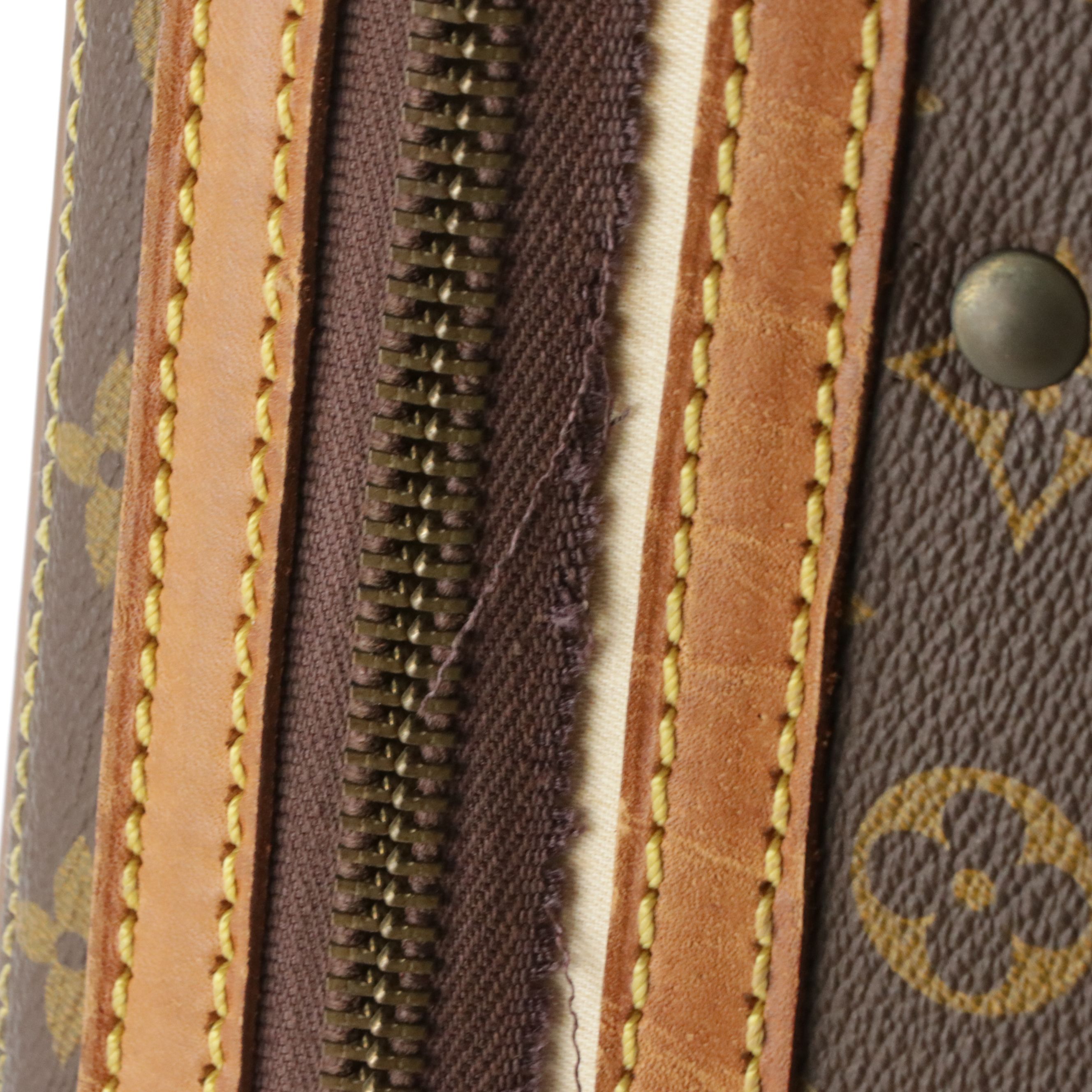 Louis Vuitton Stratos 60 Suitcase in Monogram Canvas and Leather