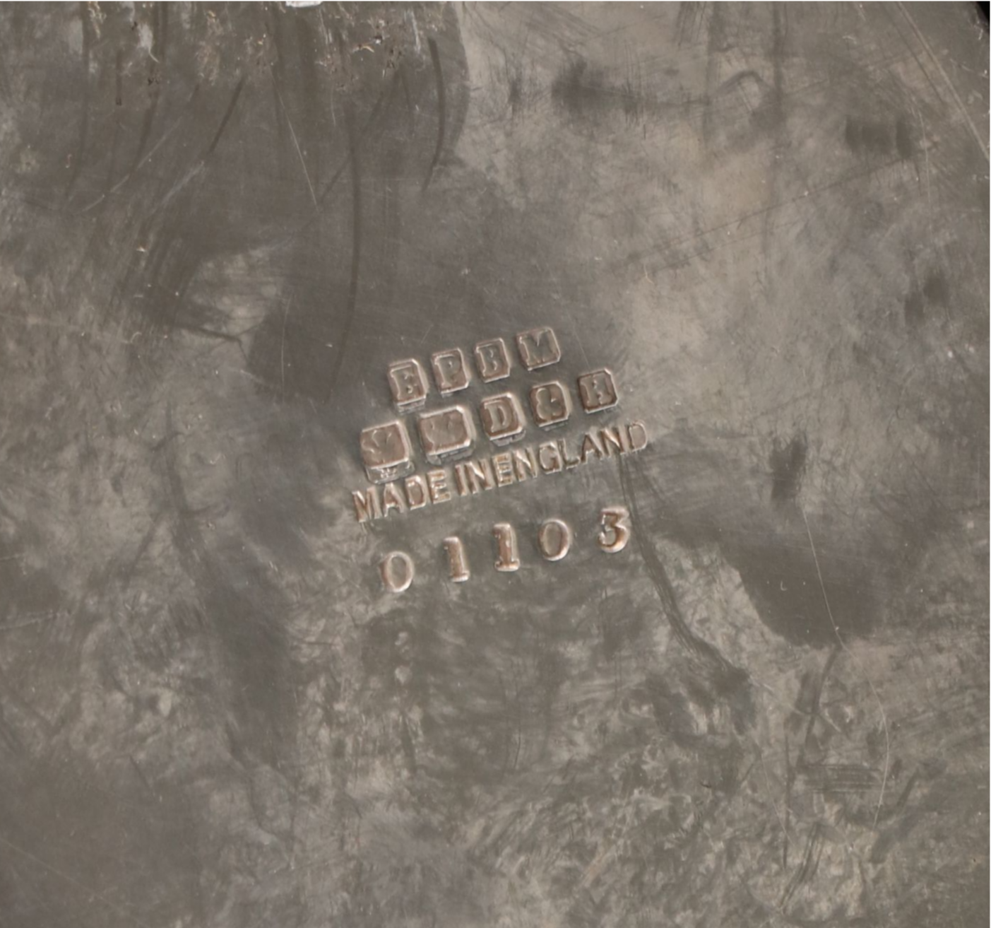 English Floral Etched Silver Plate Tea Caddy and Teapot with Creamer and Sugar