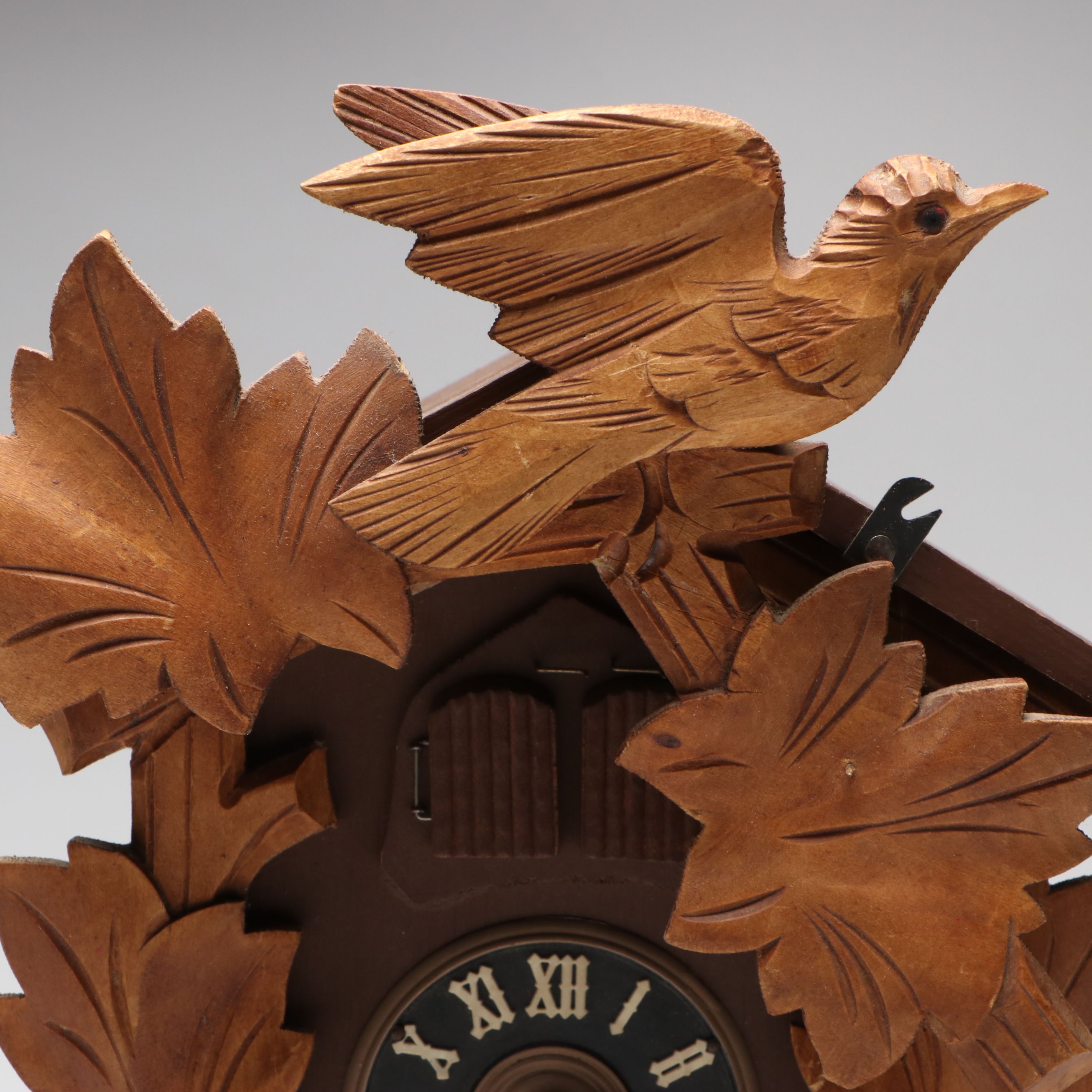 Black Forest Hand-Carved Musical Wooden Cuckoo Clock
